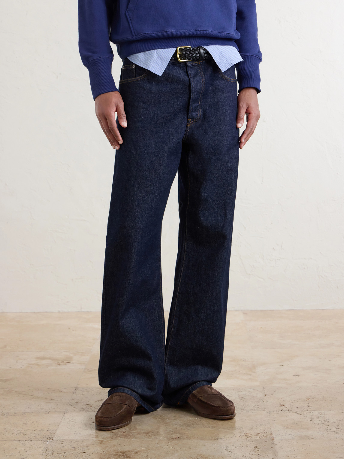 Charles Suede Penny Loafers