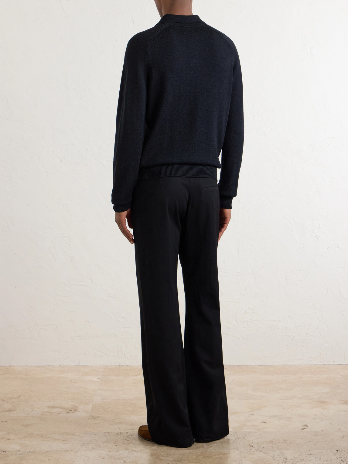 Knitted Merino Polo Shirt