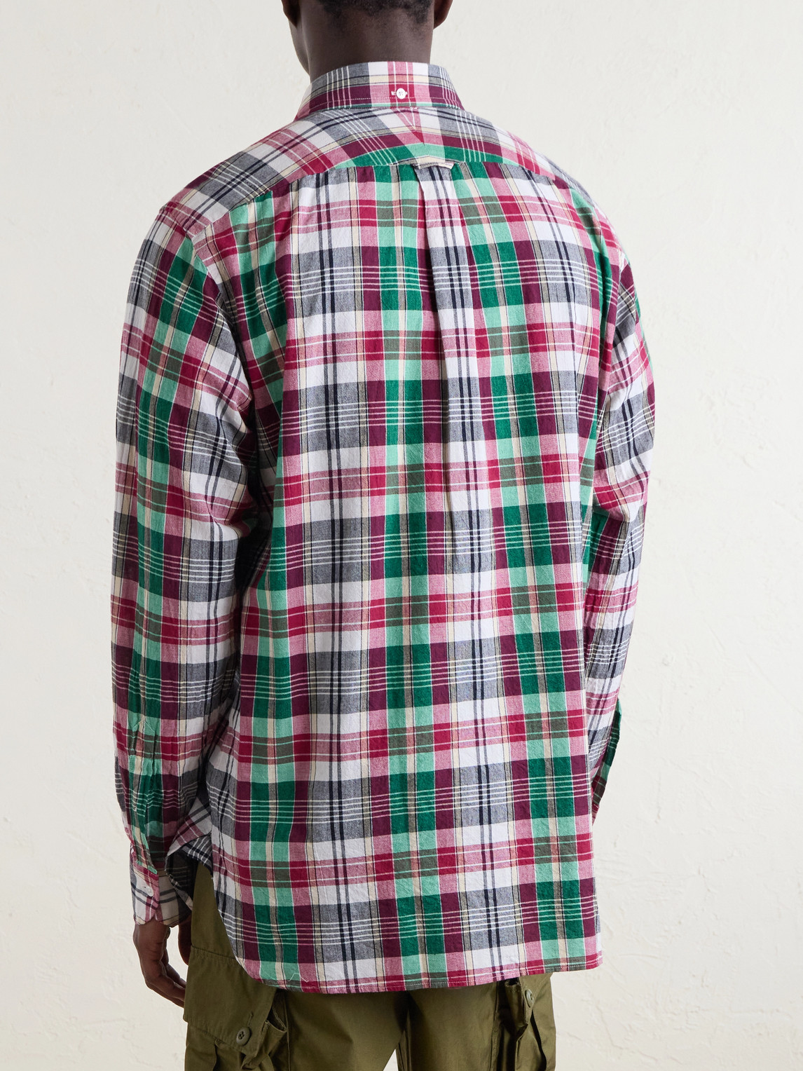  Drake's - Button-down Collar Checked Cotton Shirt - Men - Multi - S 