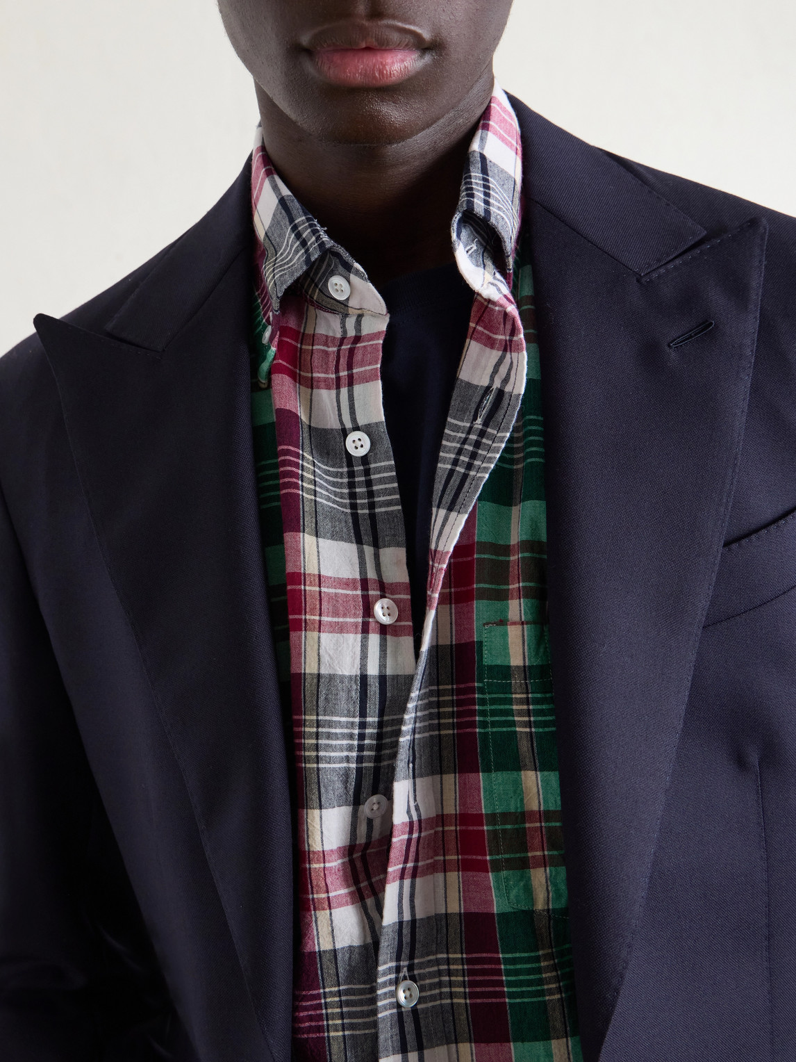 Button-Down Collar Checked