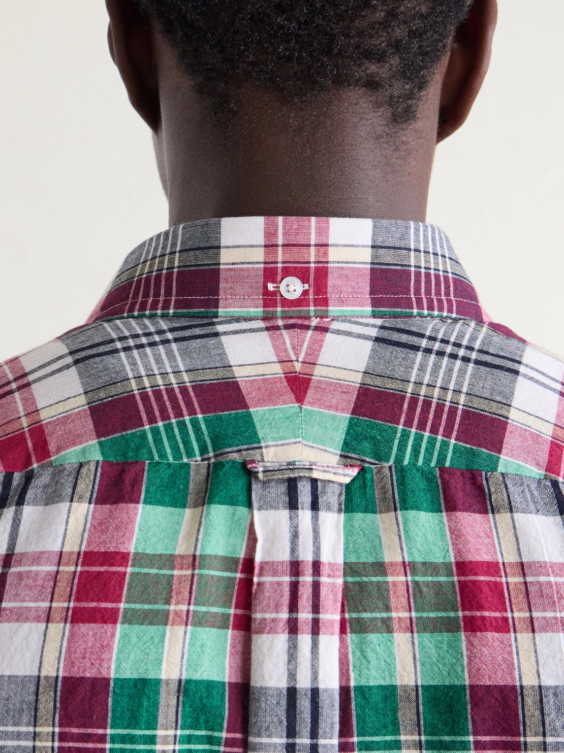 Button-Down Collar Checked