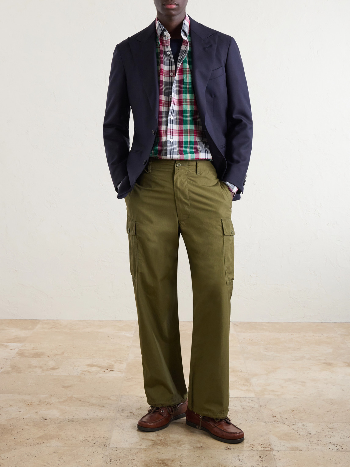 Button-Down Collar Checked