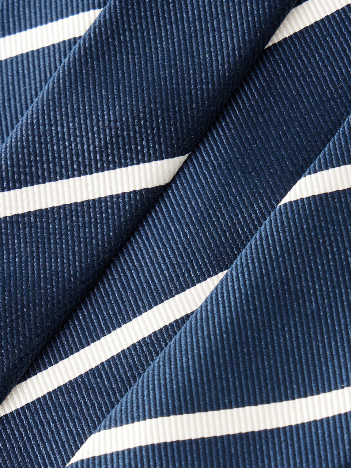  Drake's - 7cm Striped Silk Tie - Men - Blue 