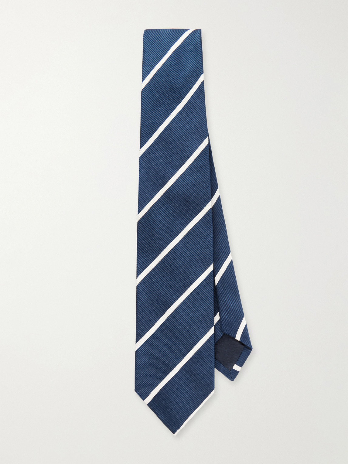 Drake's 7cm Striped Silk Tie - Men