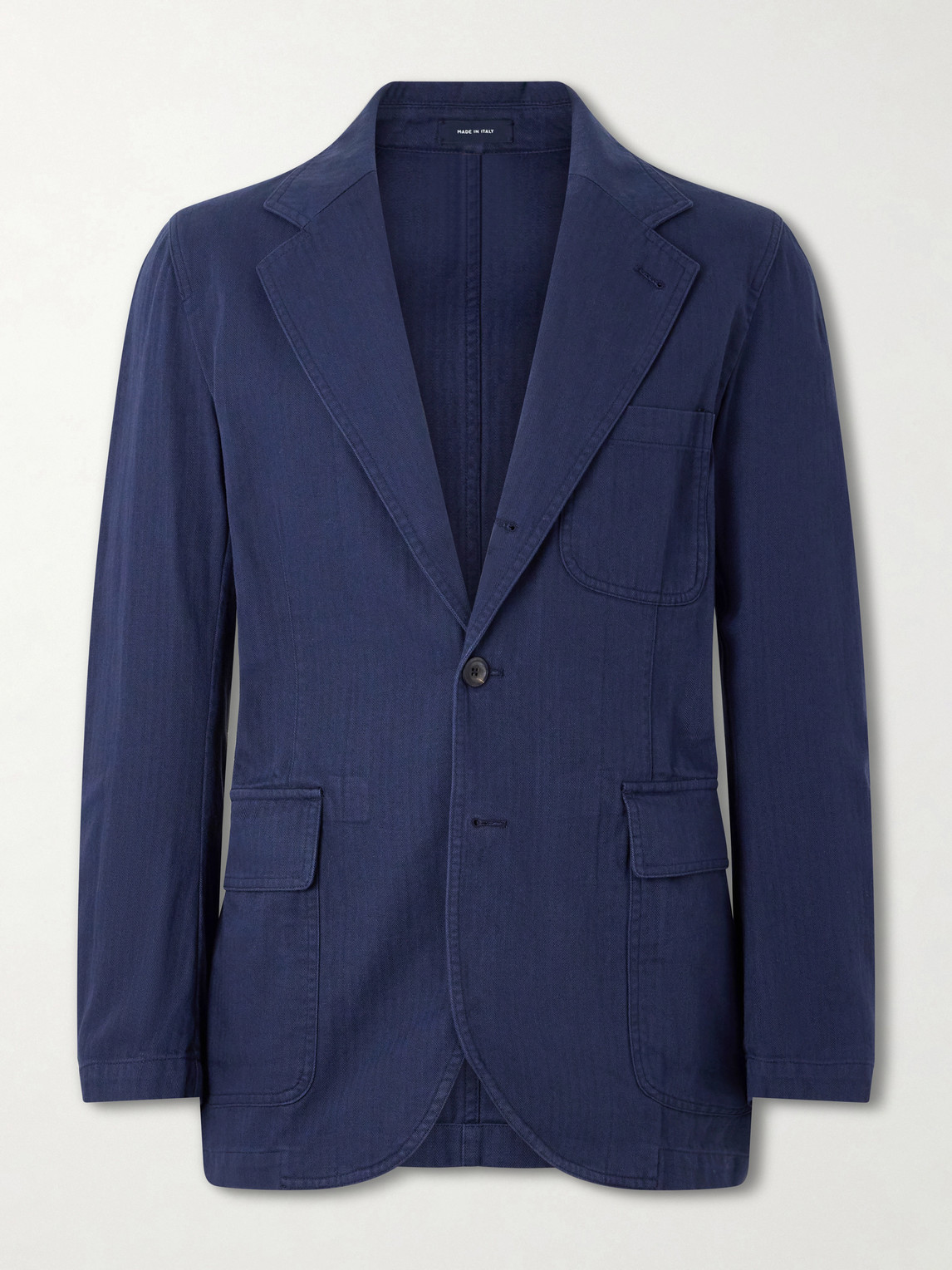 Drake's Games Herringbone Cotton Suit Jacket UK/US 38