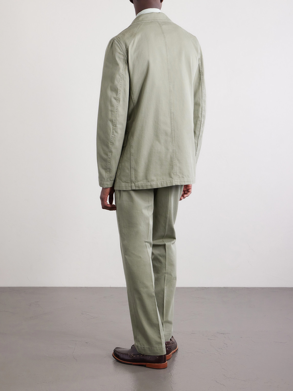 Games Herringbone Cotton Suit Jacket