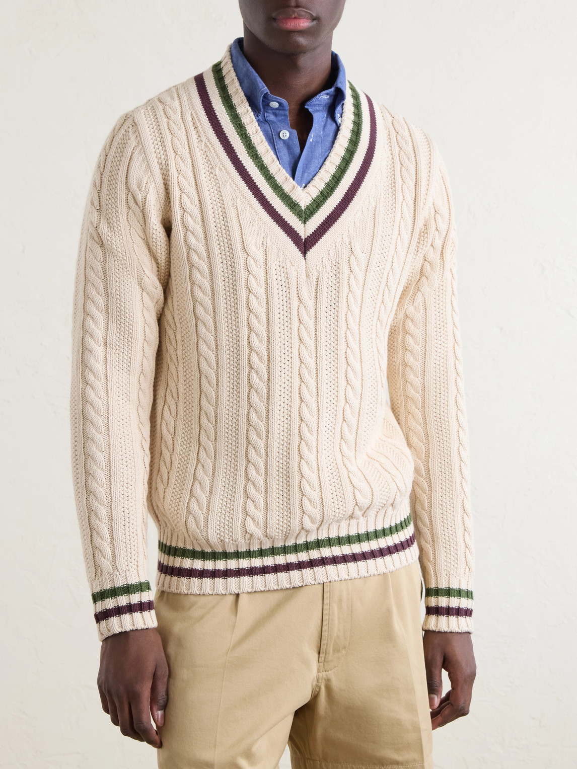 Cricket Knitted Cotton And Cashmere-Blend Sweater
