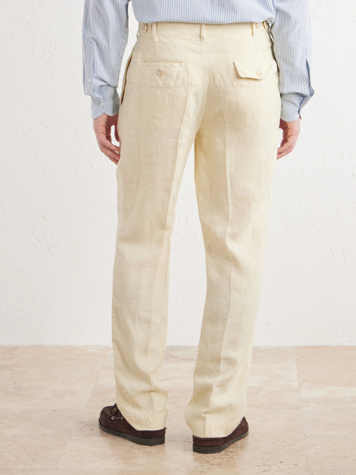 Games Straight-Leg Woven Linen Trousers
