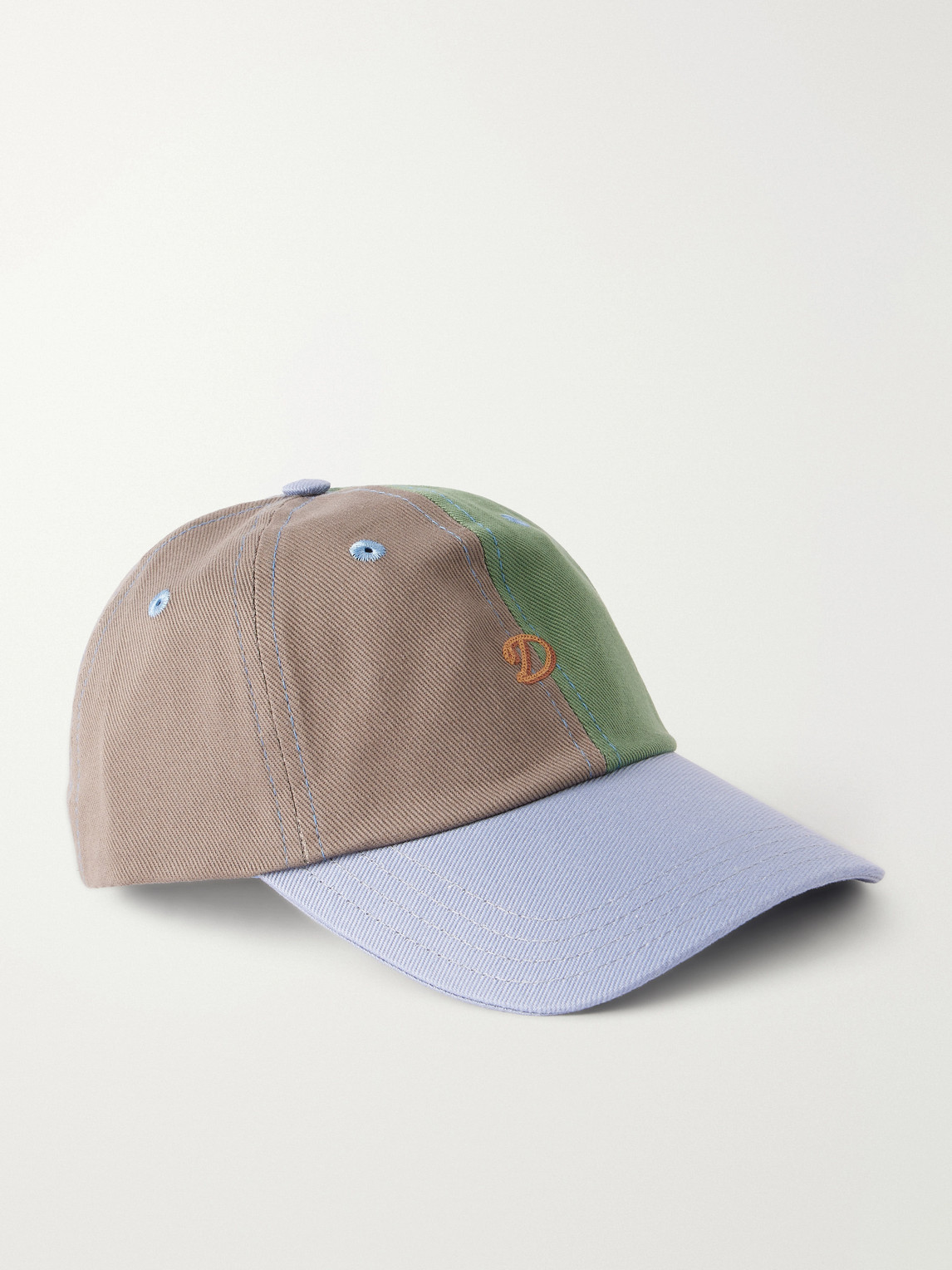 Drake's Logo-embroidered Cotton-twill Baseball Cap In Multi