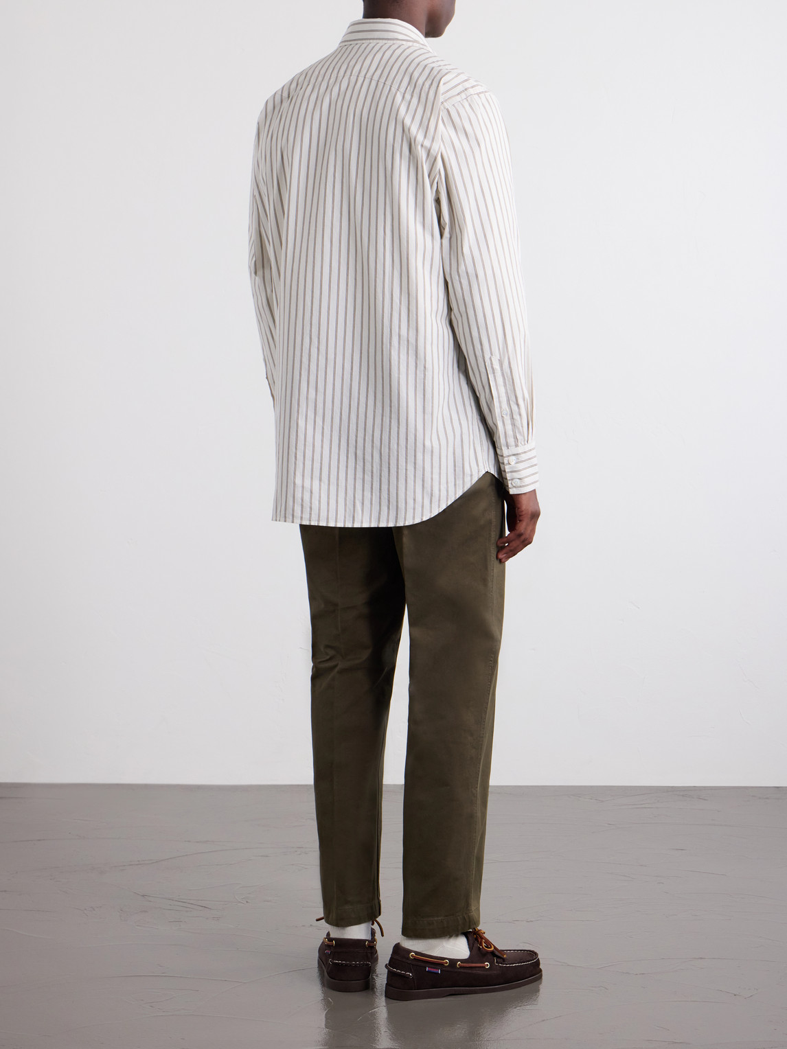 Cotton-Poplin Shirt Striped