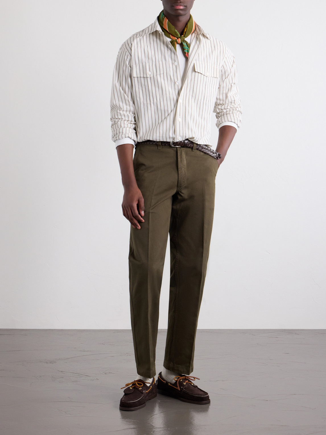 Cotton-Poplin Shirt Striped