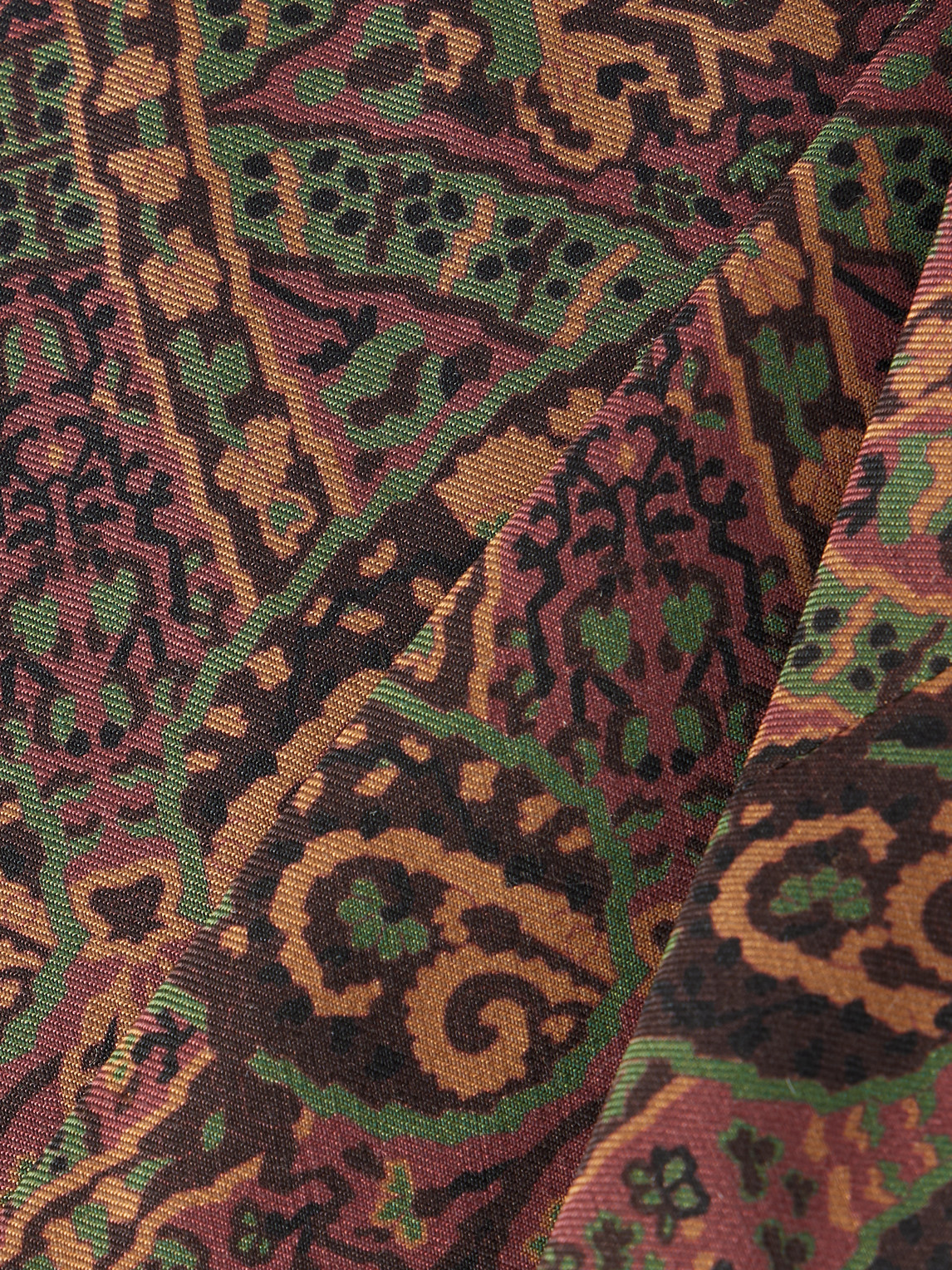 Drake's - 7cm Paisley-print Wool And Silk-blend Tie - Men - Brown 