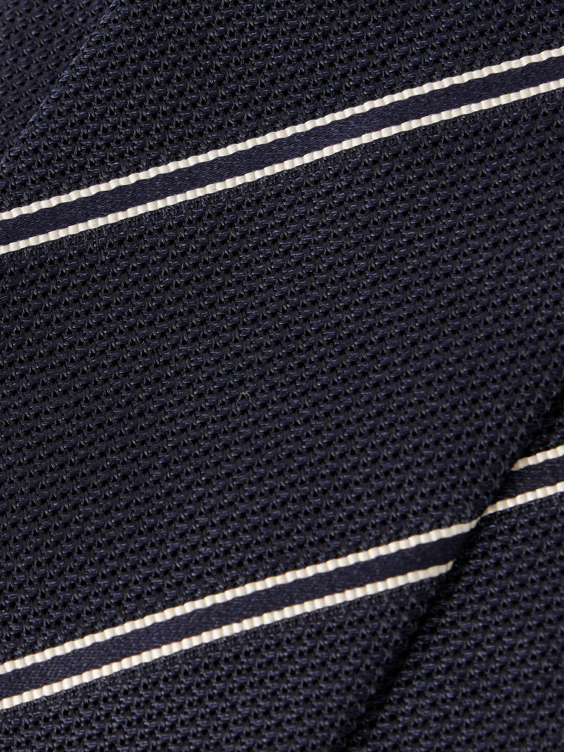  Drake's - 7cm Striped Silk Tie - Men - Blue 