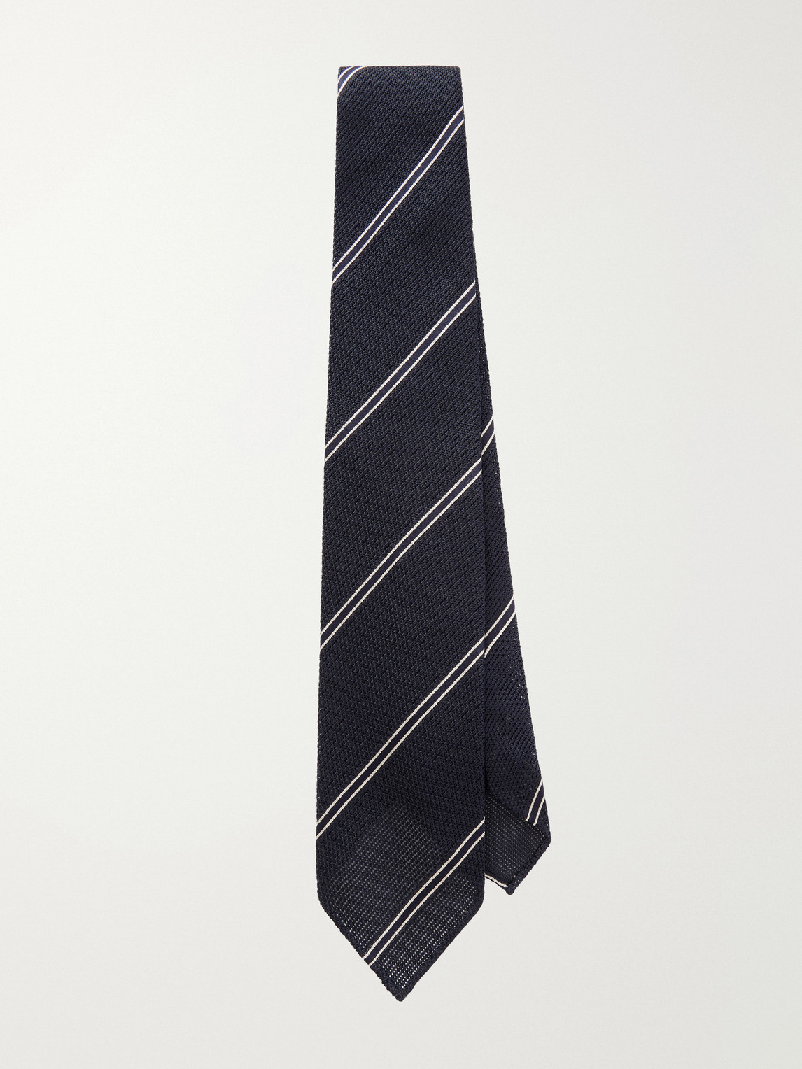 Drake's 7cm Striped Silk Tie - Men