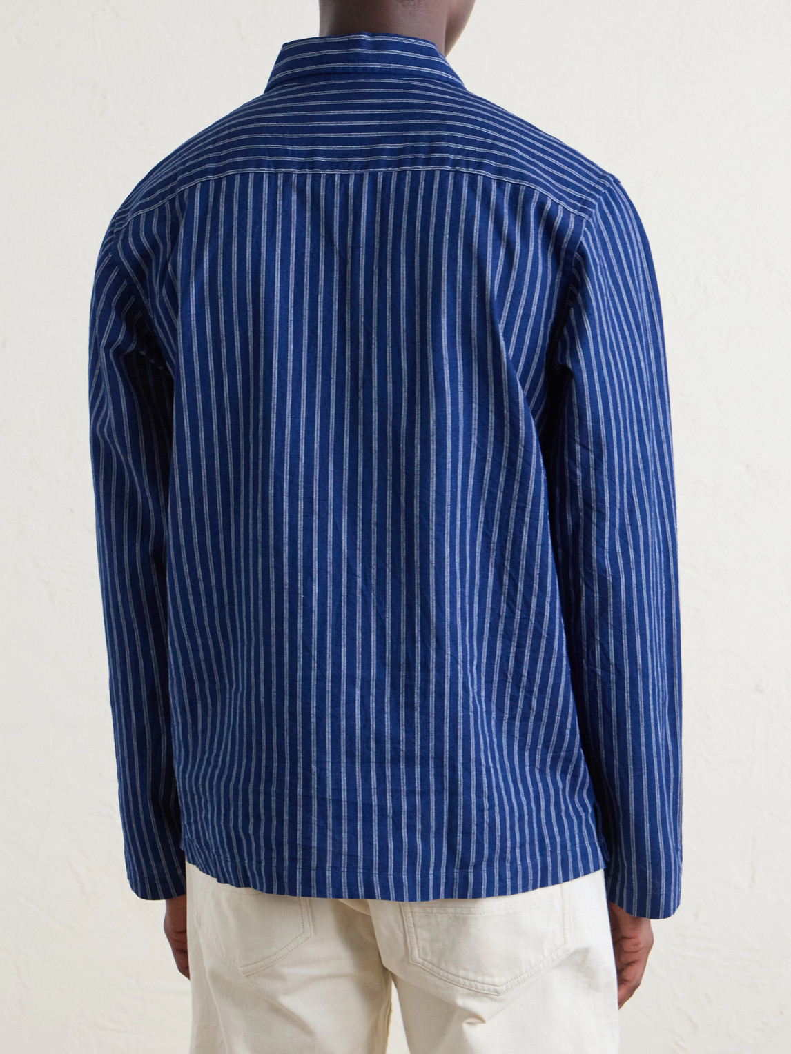 Striped Cotton Polo Shirt