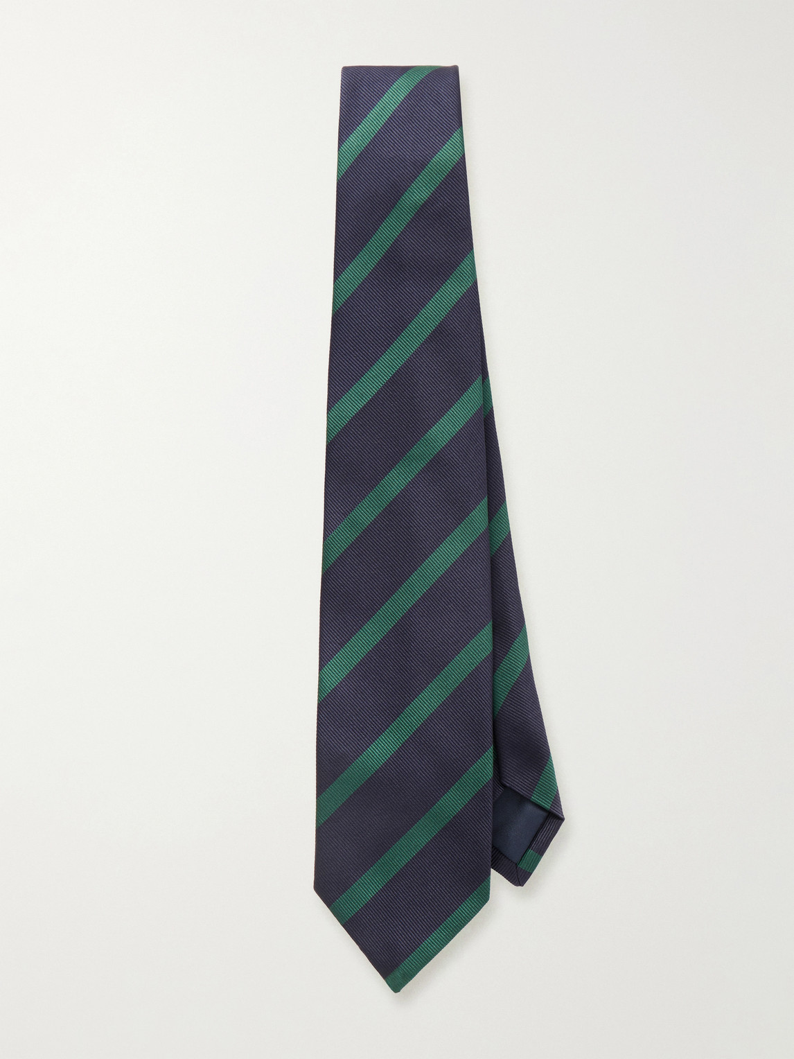 Drake's 7cm Striped Silk Tie - Men