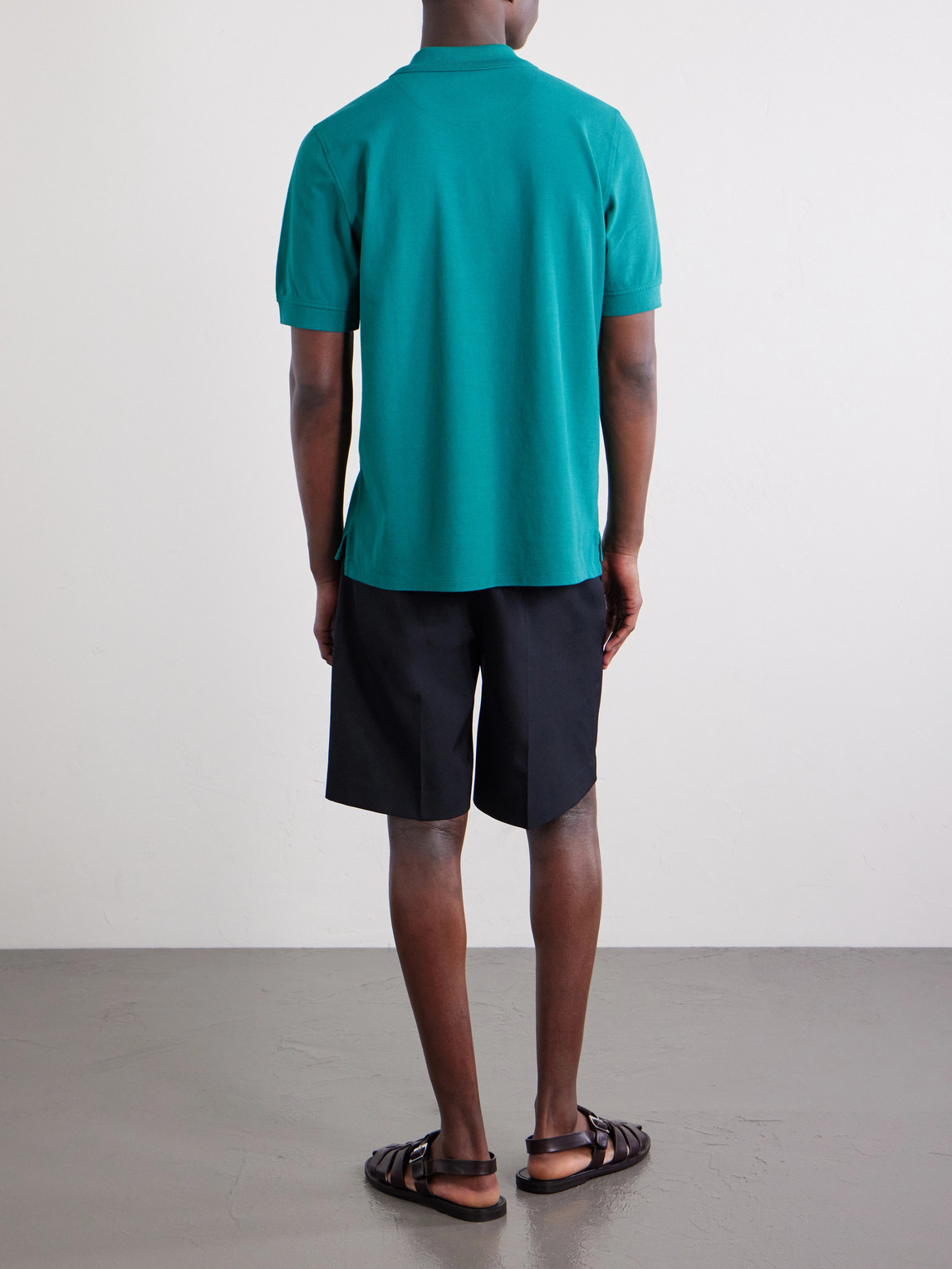 Garment-Dyed Cotton-Piqué Polo Shirt