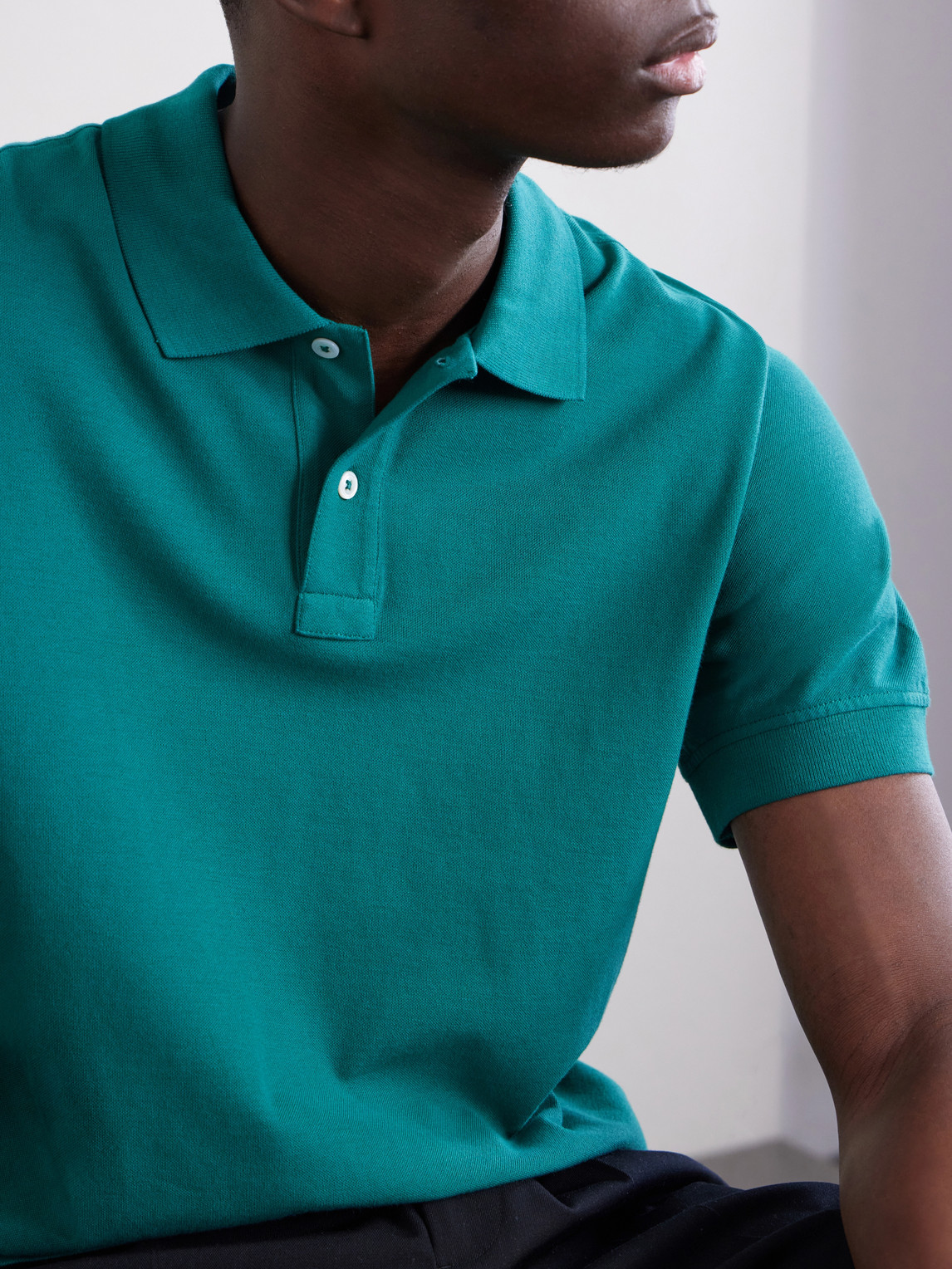 Garment-Dyed Cotton-Piqué Polo Shirt