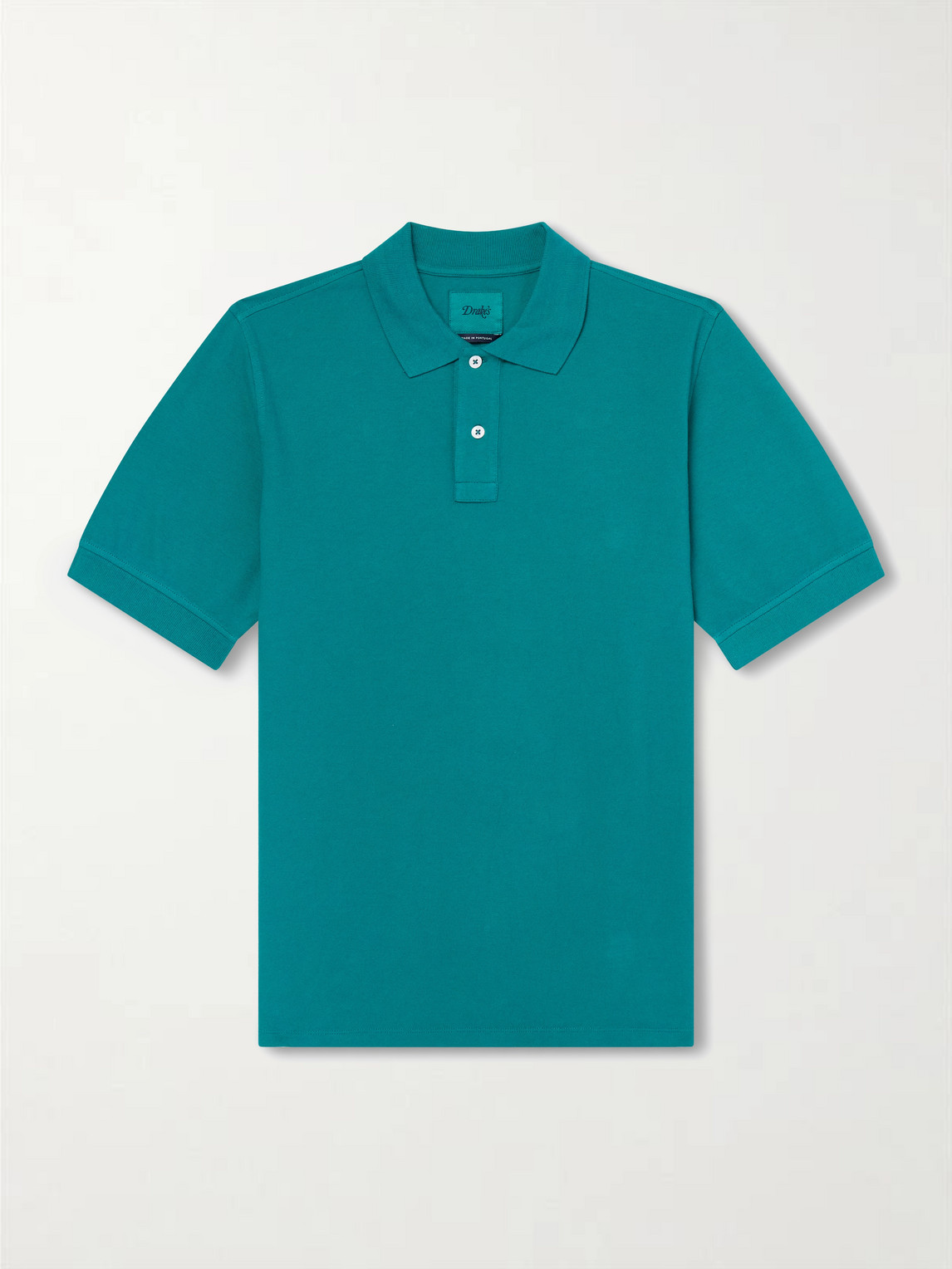 Drake's Garment-Dyed Cotton-Piqué Polo hirt - Men