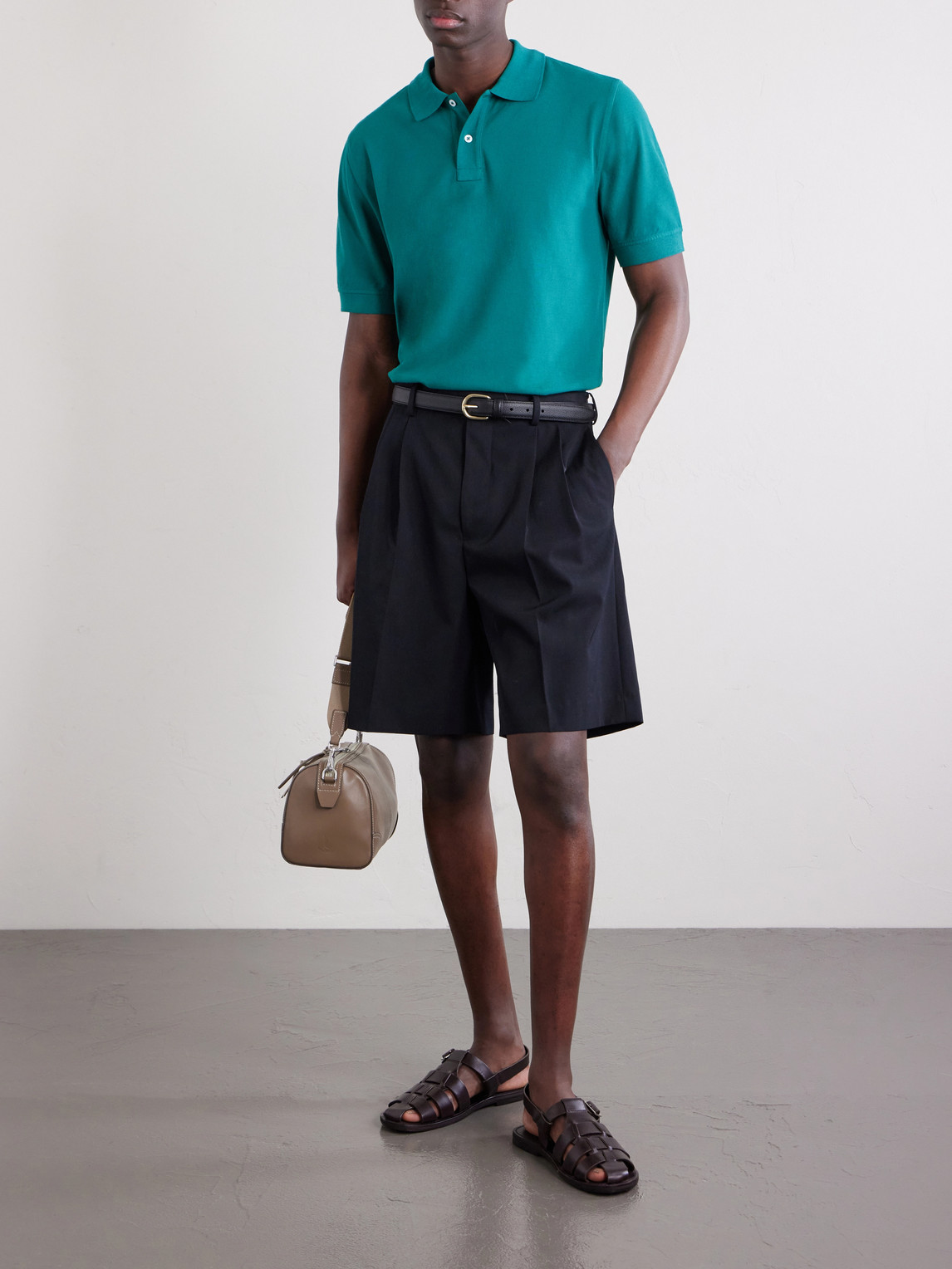 Garment-Dyed Cotton-Piqué Polo Shirt