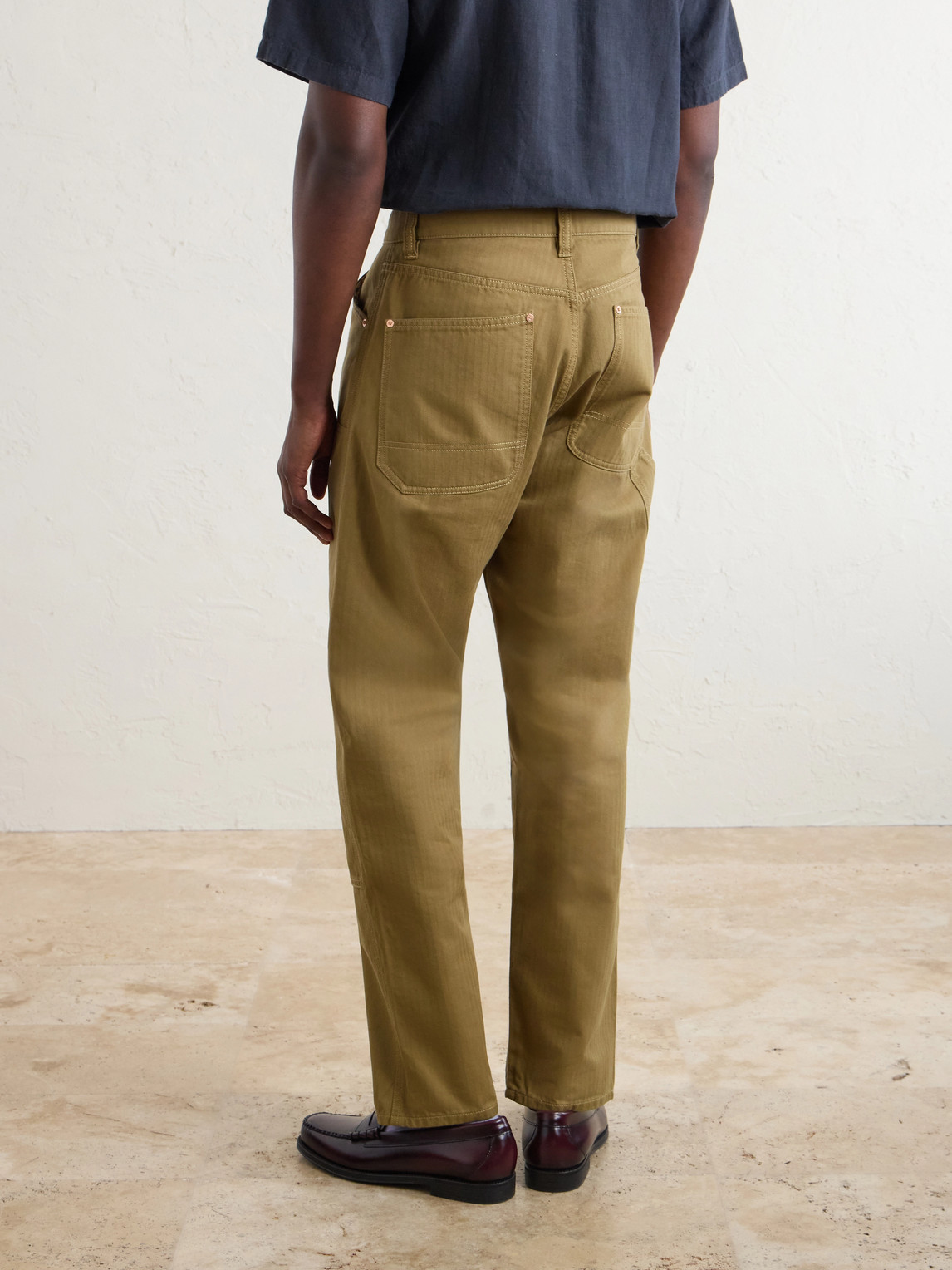 Drake's Carpenter Straight-Leg Cotton Cargo Trousers - Men | Thumbnail 4 Drake's Carpenter Straight-Leg Cotton Cargo Trousers - Men | Thumbnail 4