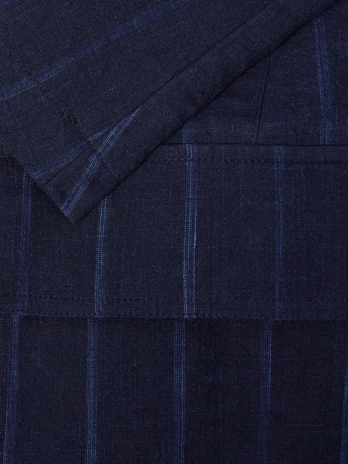 Games Pinstriped Linen And Cotton-Blend Suit Jacket