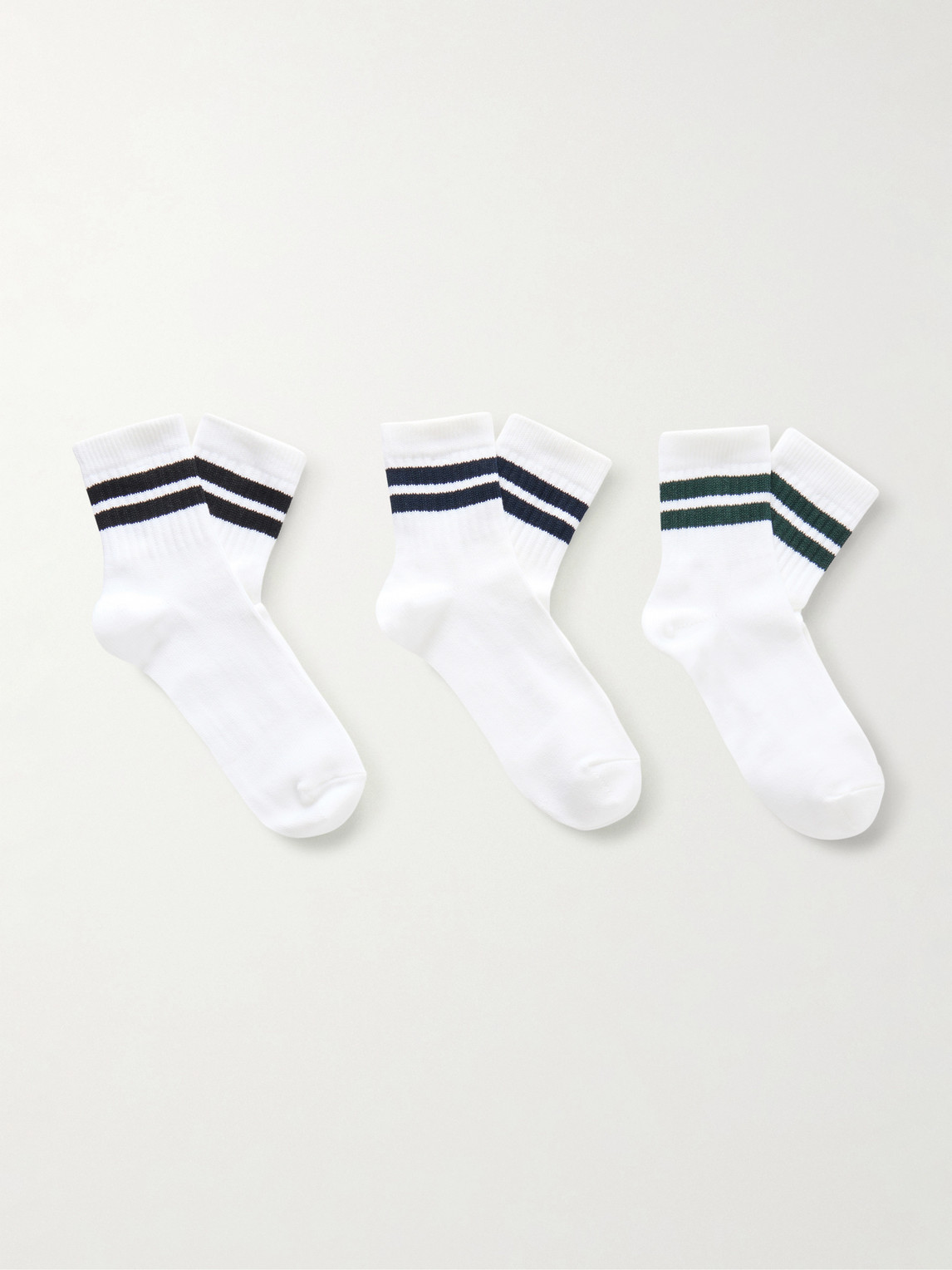 MR P. Three-Pack Cotton-Blend Socks - Men
