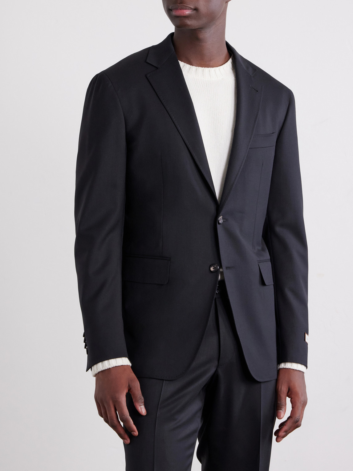 Kei Wool-Blend Twill Suit Jacket