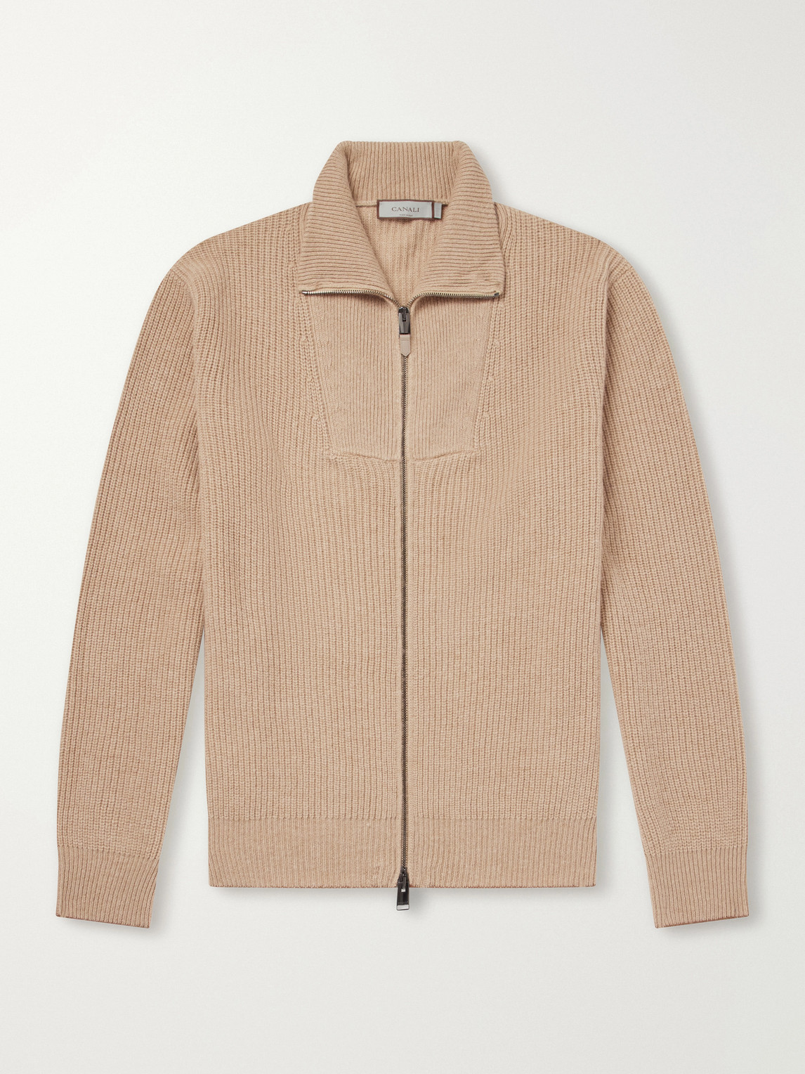 Canali – Wool and Cashmere-Blend Zip-Up Sweater