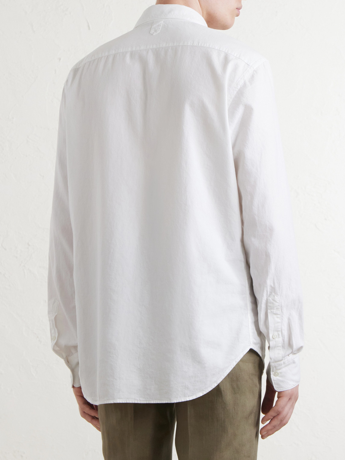 Canali Garment-Dyed Cotton Shirt - Men | Thumbnail 4 Canali Garment-Dyed Cotton Shirt - Men | Thumbnail 4