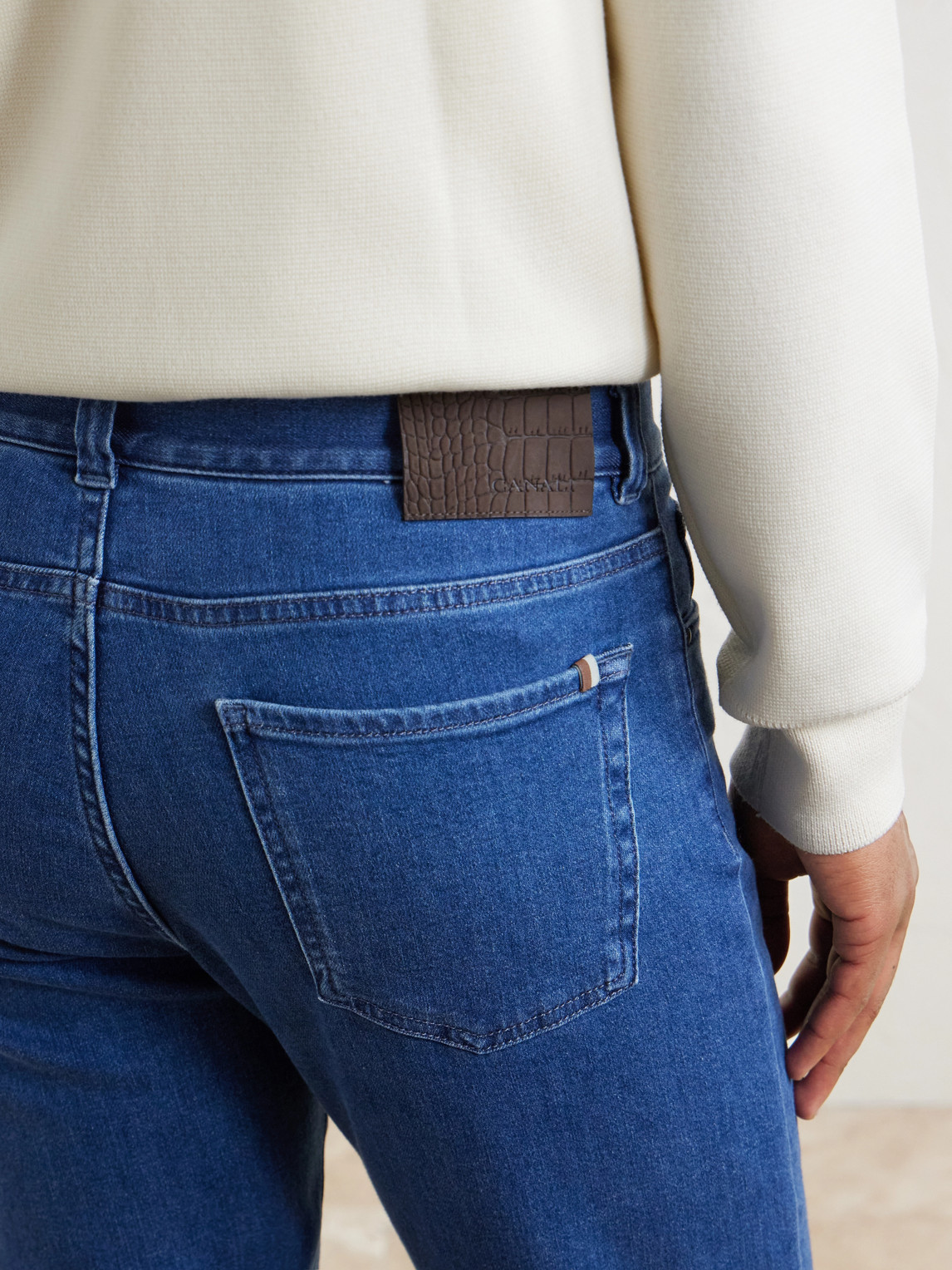 Straight-Leg Cotton And Cashmere-Blend Jeans