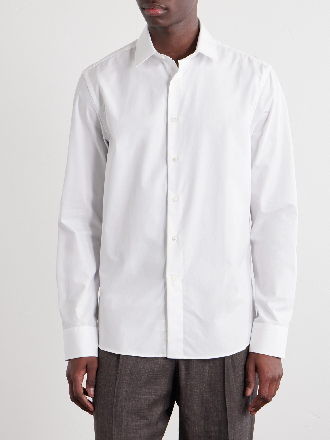 Oai Classic-Collar Cotton Shirt