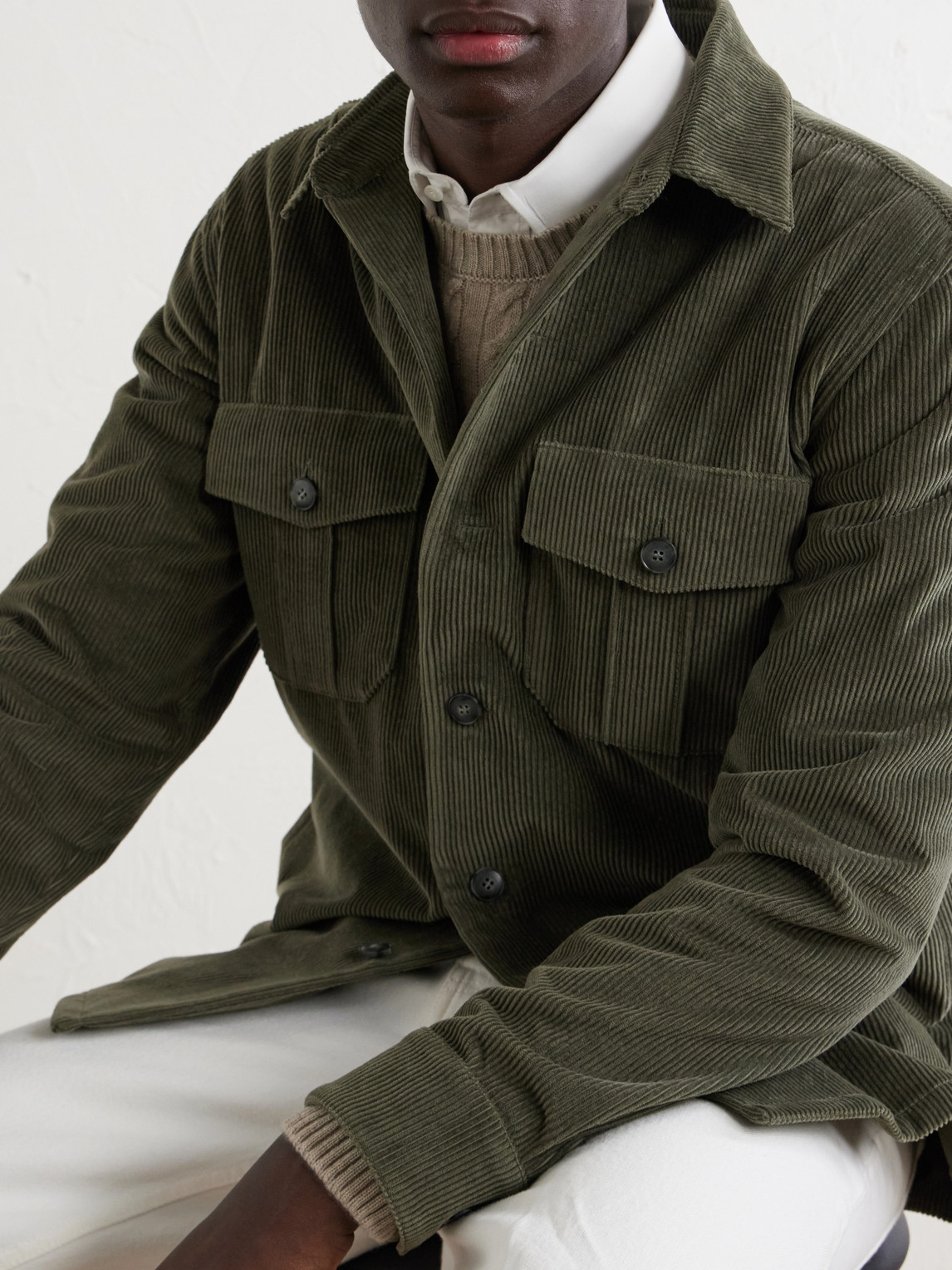 Cotton-Corduroy Overshirt