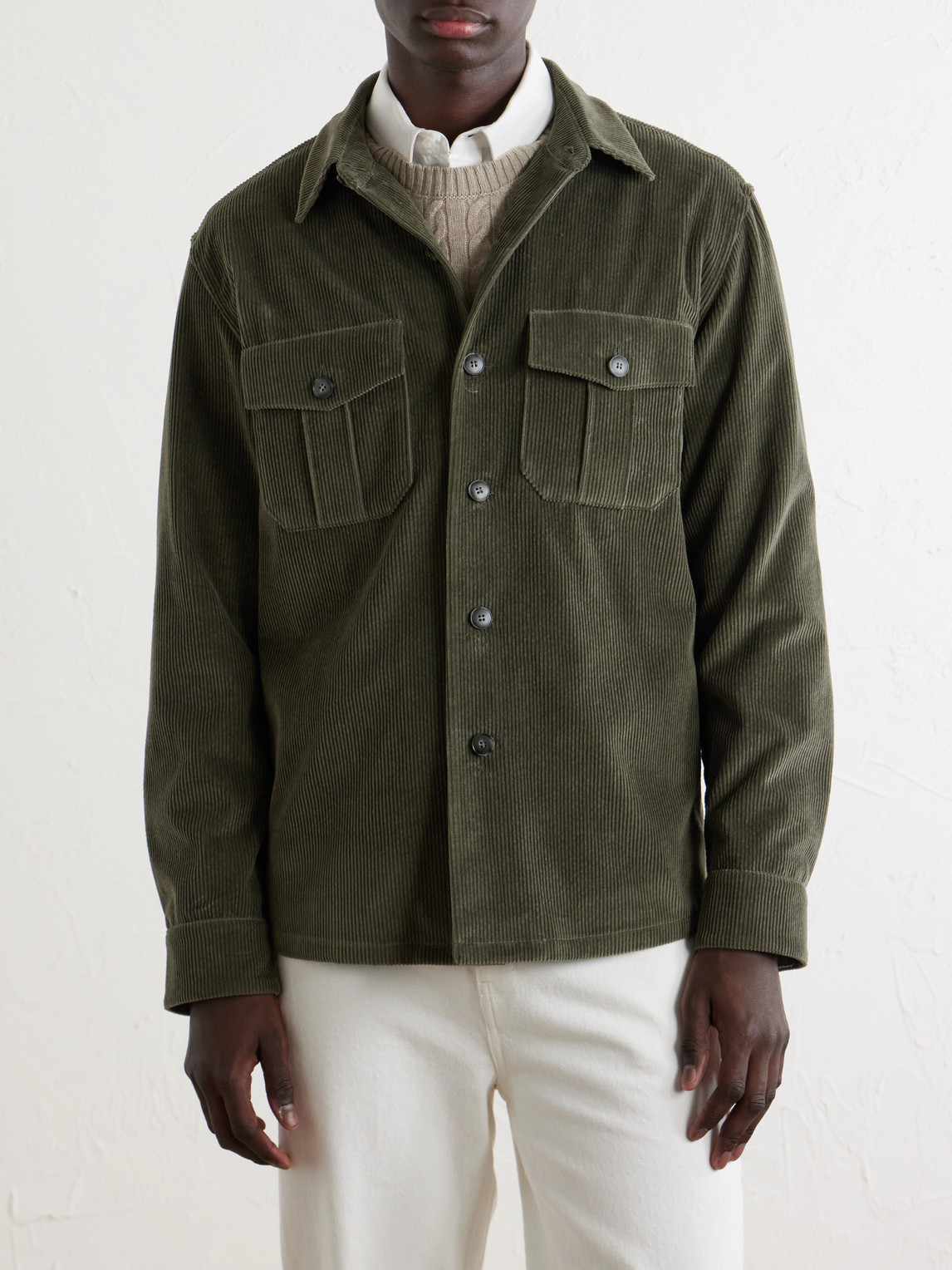 Cotton-Corduroy Overshirt