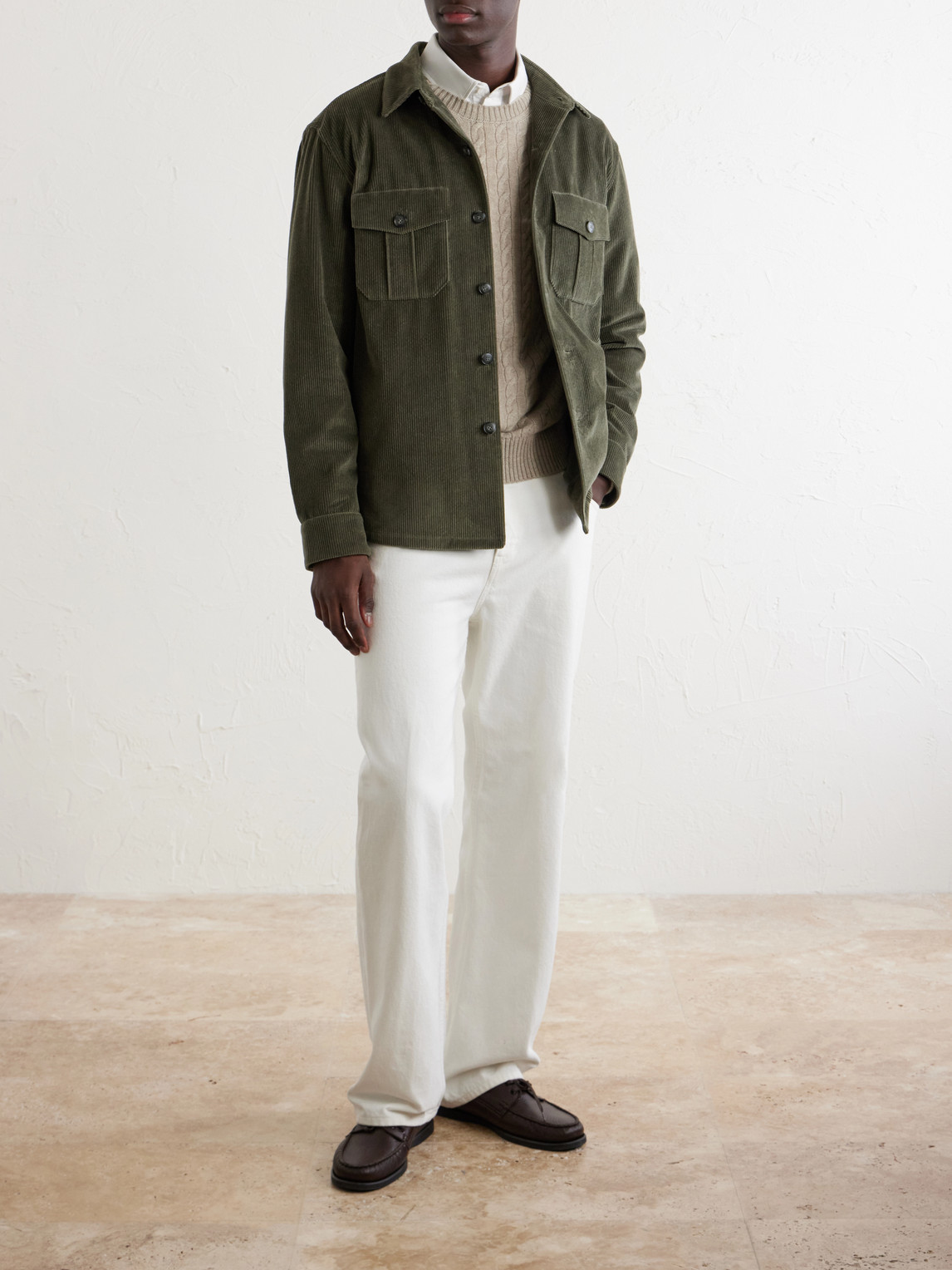 Cotton-Corduroy Overshirt
