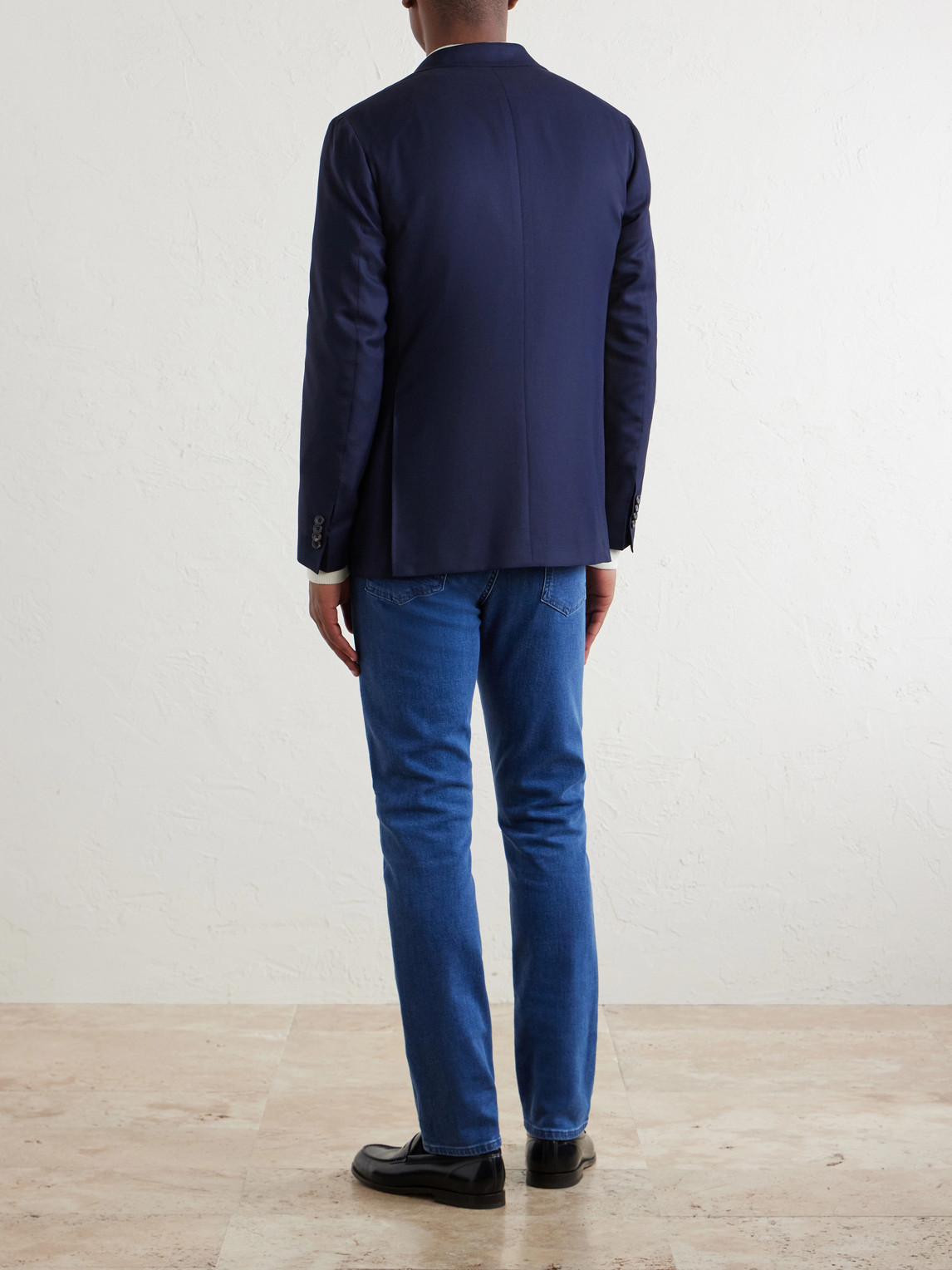 Kei Wool-Basketweave Blazer