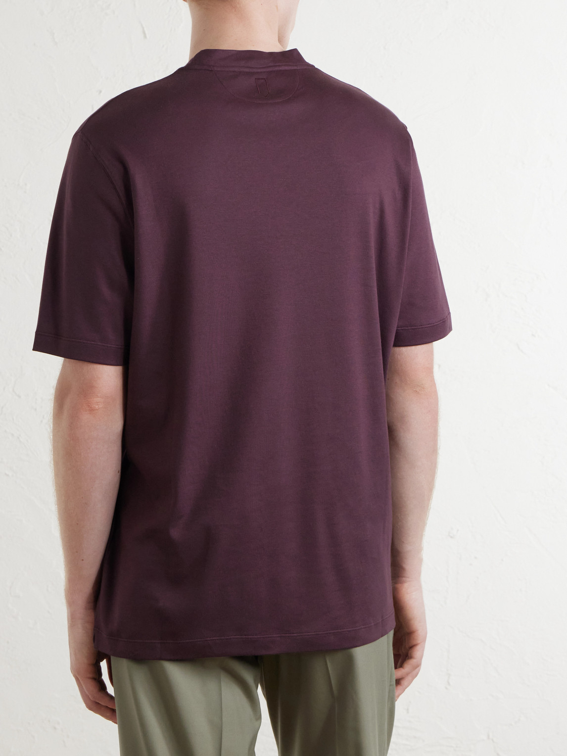 Canali Cotton-Jersey T-Shirt - Men | Thumbnail 4 Canali Cotton-Jersey T-Shirt - Men | Thumbnail 4