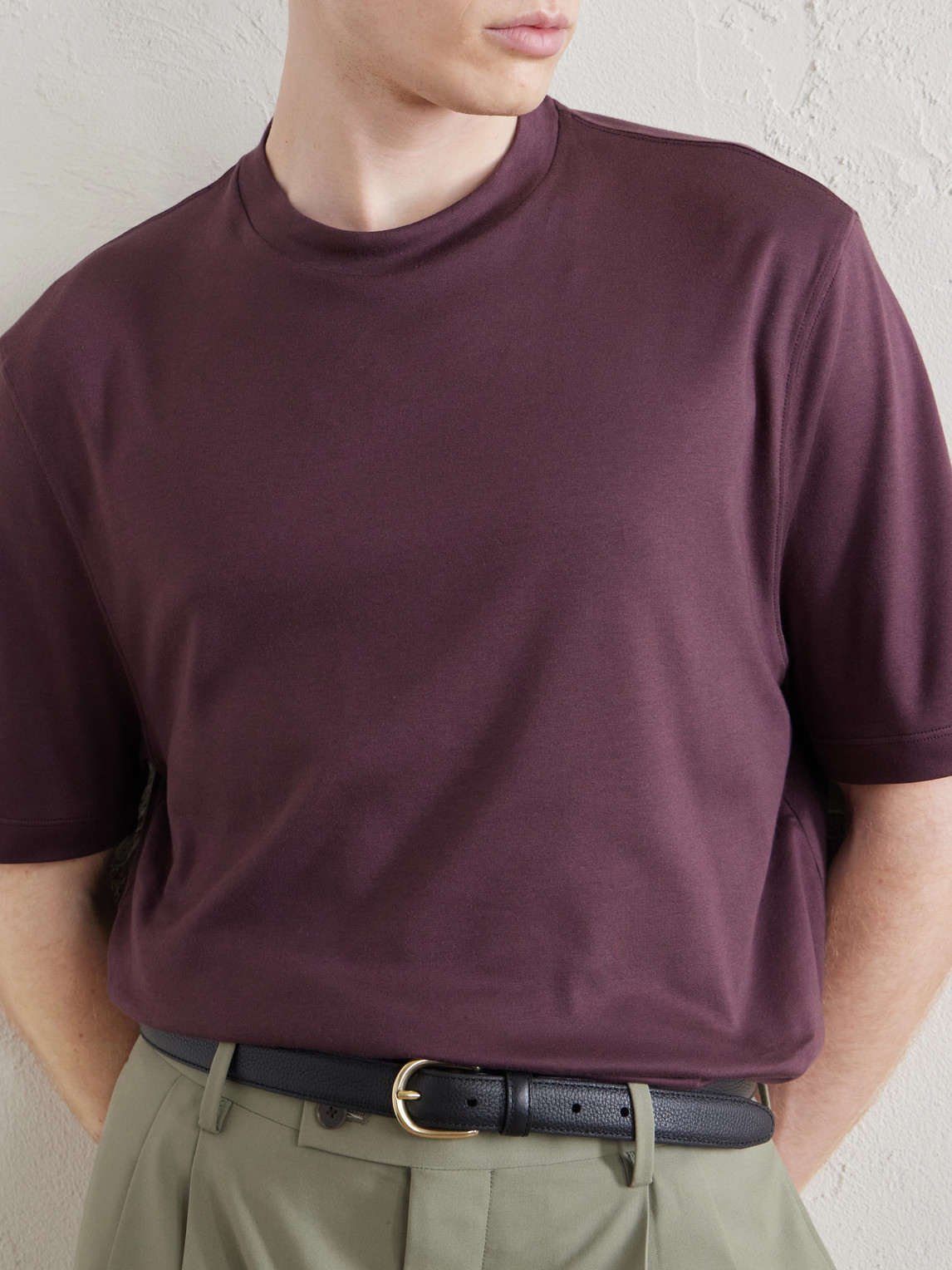 Canali Cotton-Jersey T-Shirt - Men | Thumbnail 5 Canali Cotton-Jersey T-Shirt - Men | Thumbnail 5