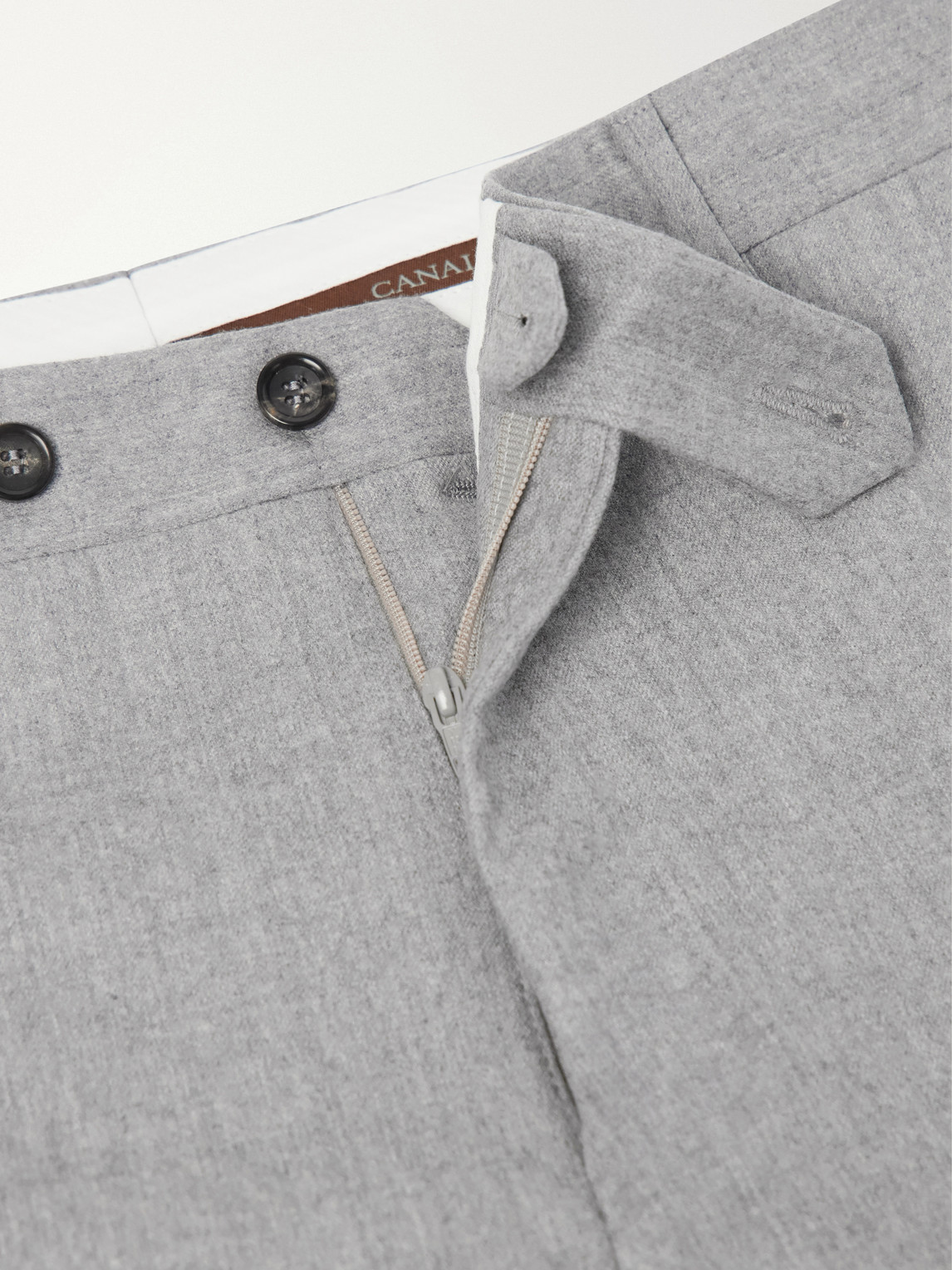 Tapered Wool-Flannel Suit Trousers