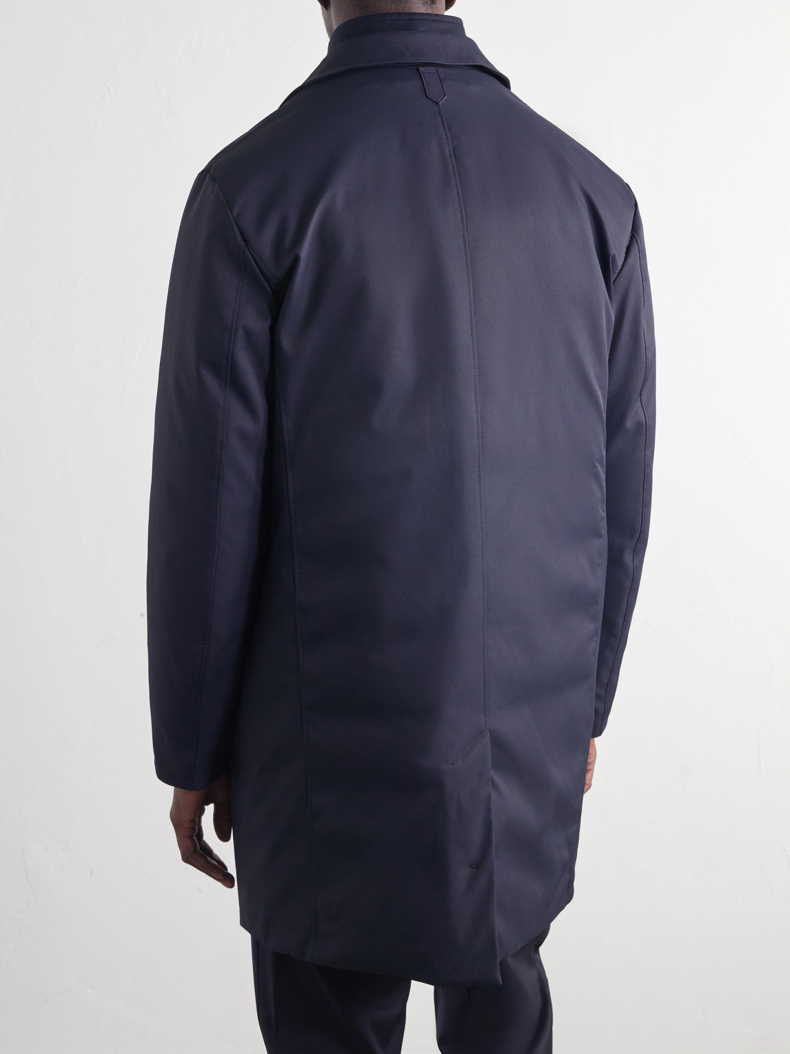 Wool-Trimmed Gabardine Hybrid Down Coat