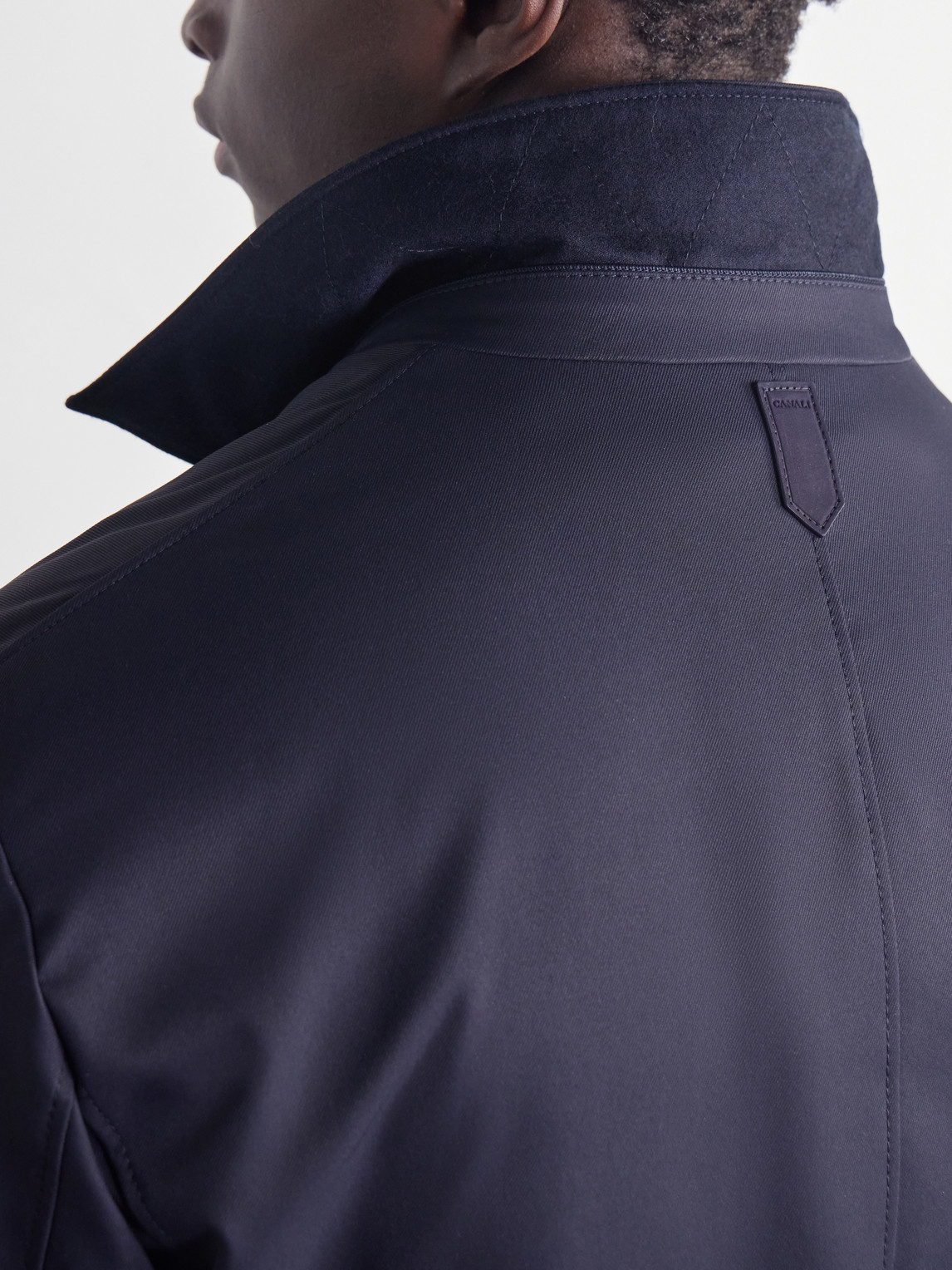 Wool-Trimmed Gabardine Hybrid Down Coat