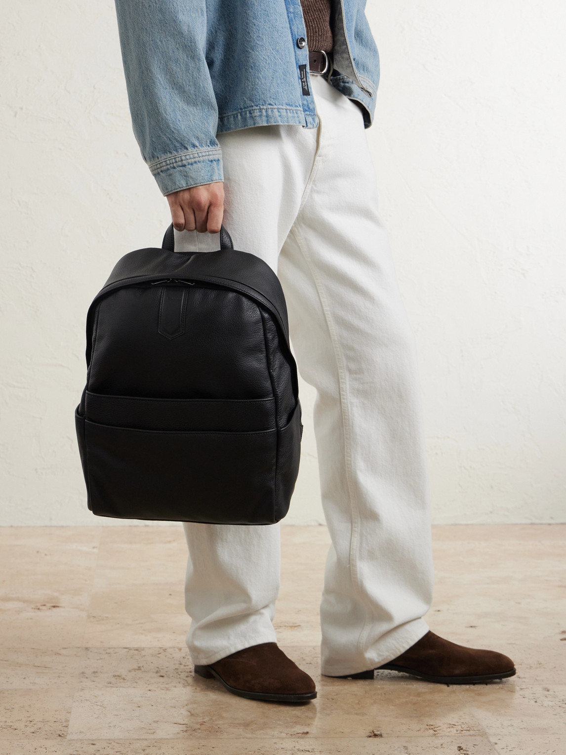 Canali Full-Grain Leather Tote Bag - Men | Thumbnail 2