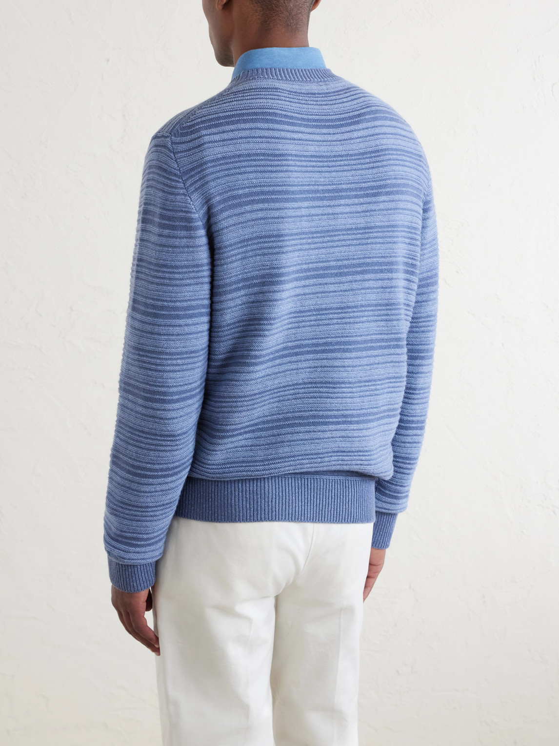 Striped Wool And Cashmere-Blend Sweater