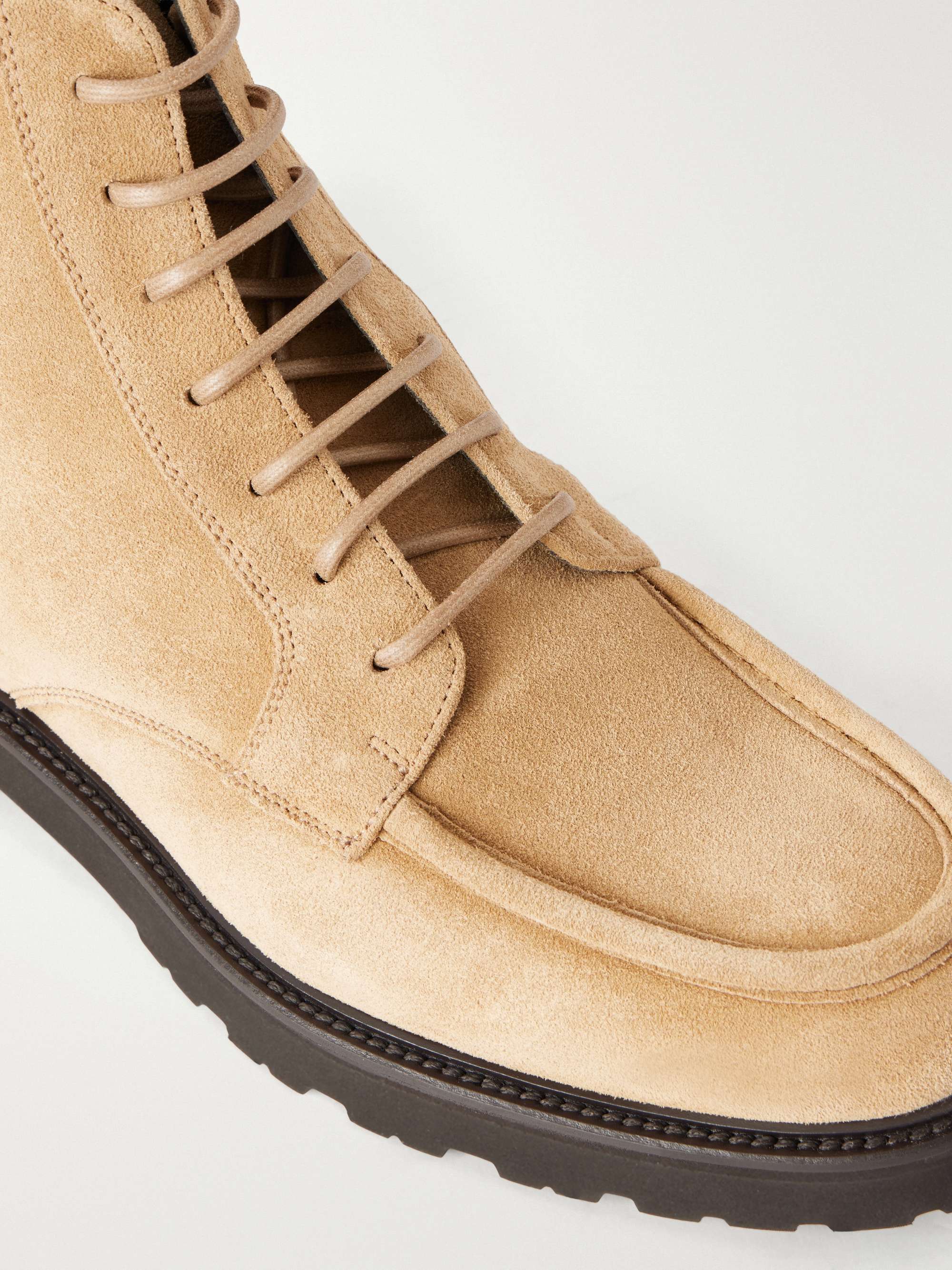 Canali Men’s Boot In Perfect Condition Canali Suede Ankle Lug Boots | Boots | Harry Rosen main image 3