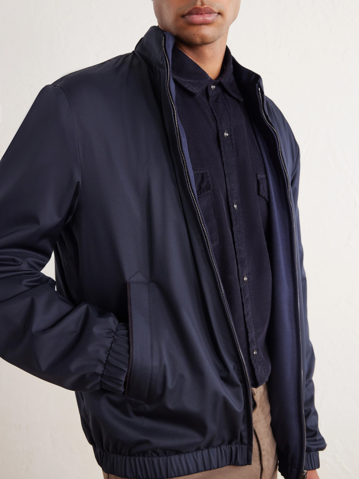 Reversible Shell Bomber Jacket