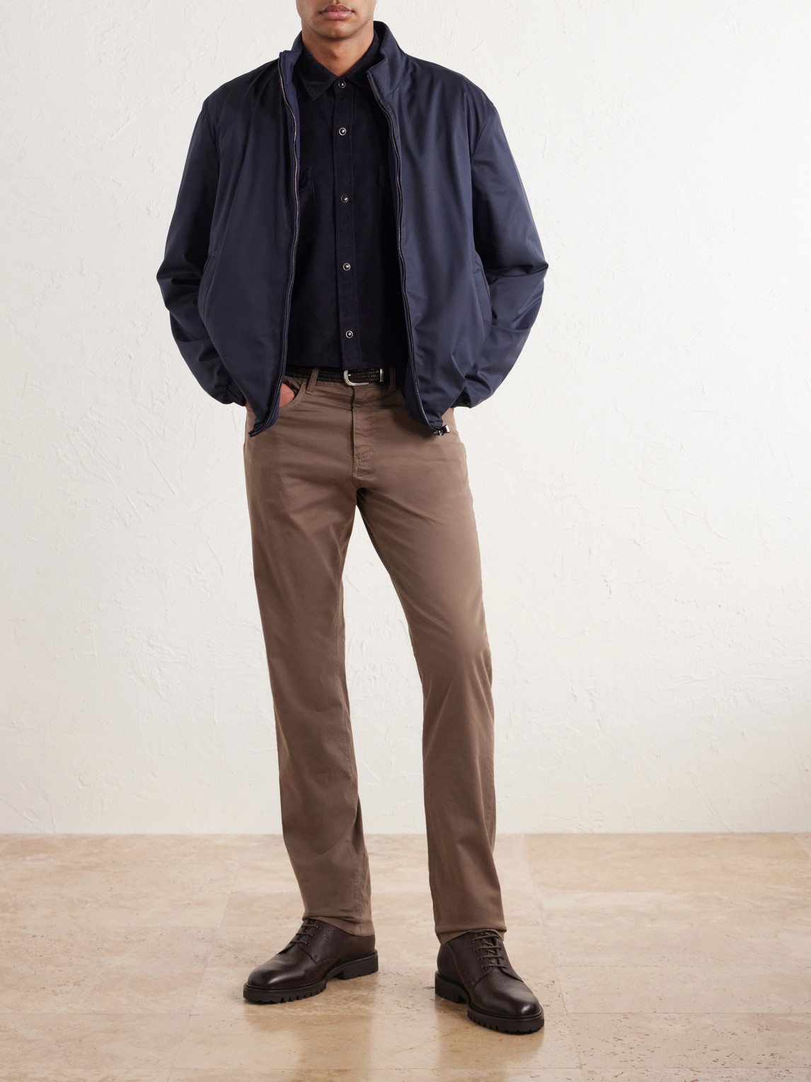 Reversible Shell Bomber Jacket