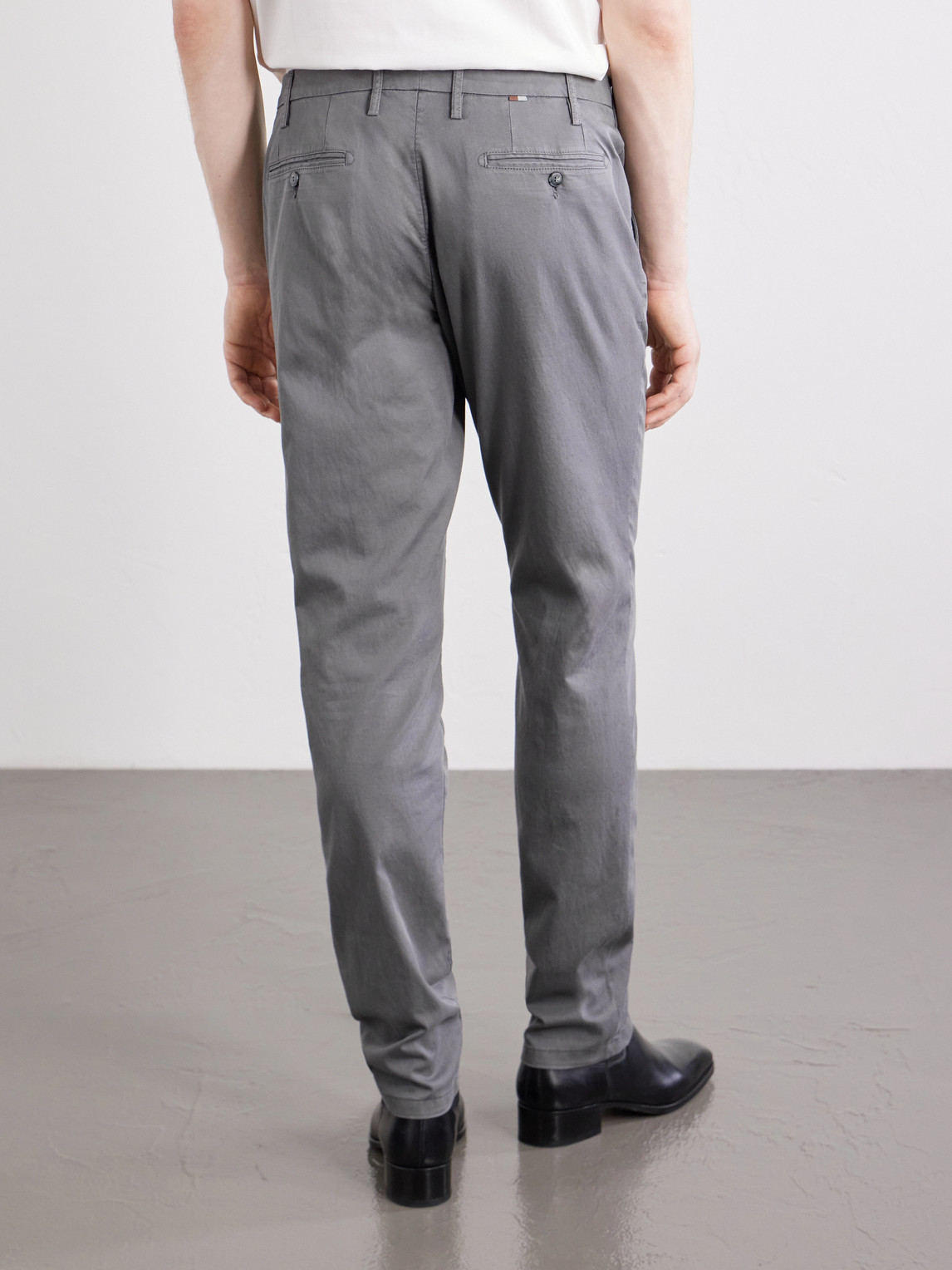 Stretch Cotton-Blend Gabardine Trousers Slim-Fit