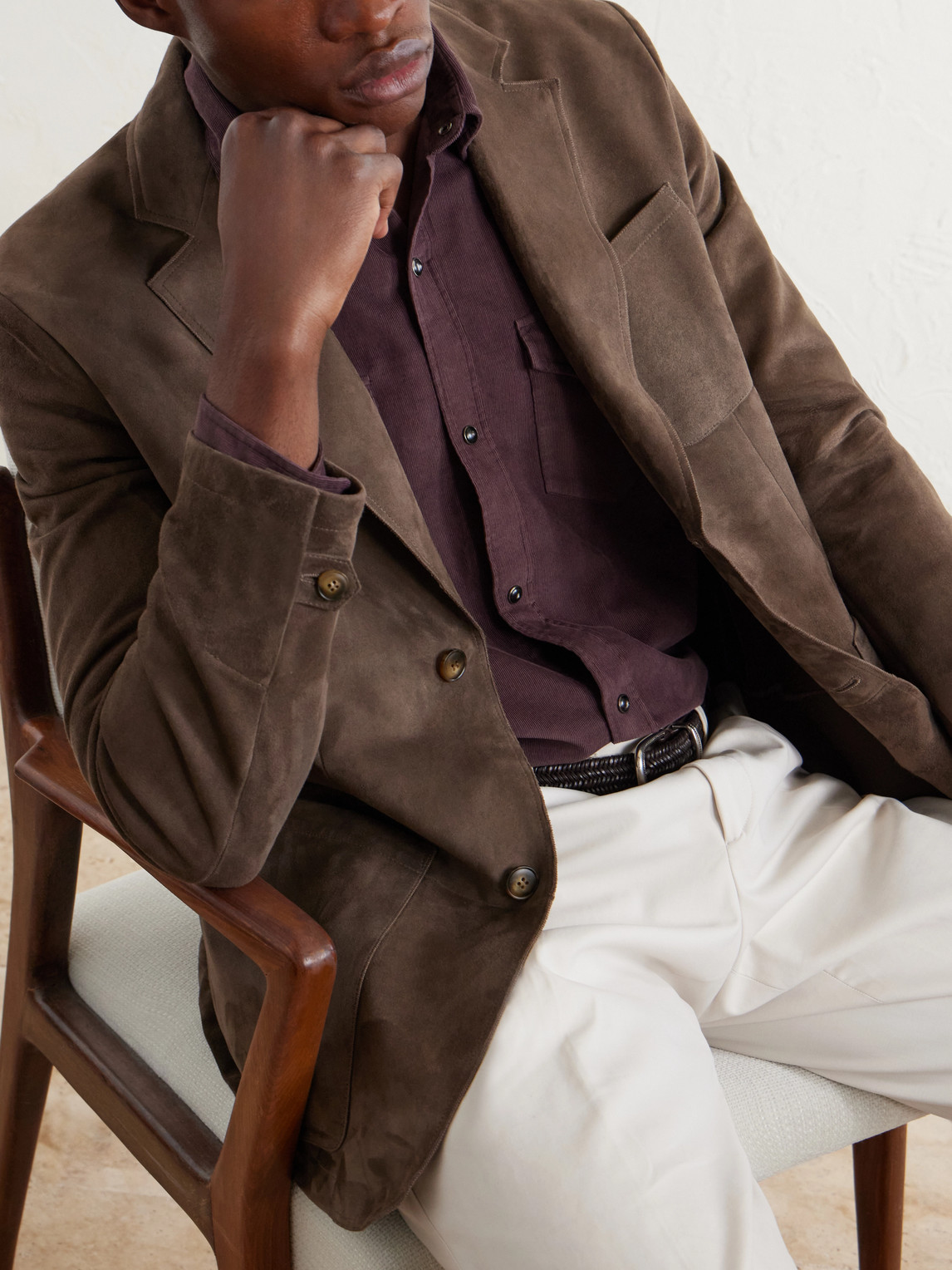 Suede Blazer