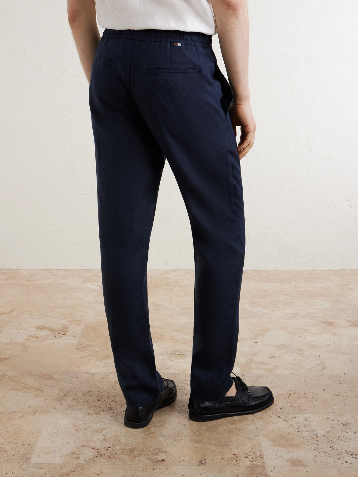  Canali - Straight-leg Linen Trousers - Men - Blue - It 46 