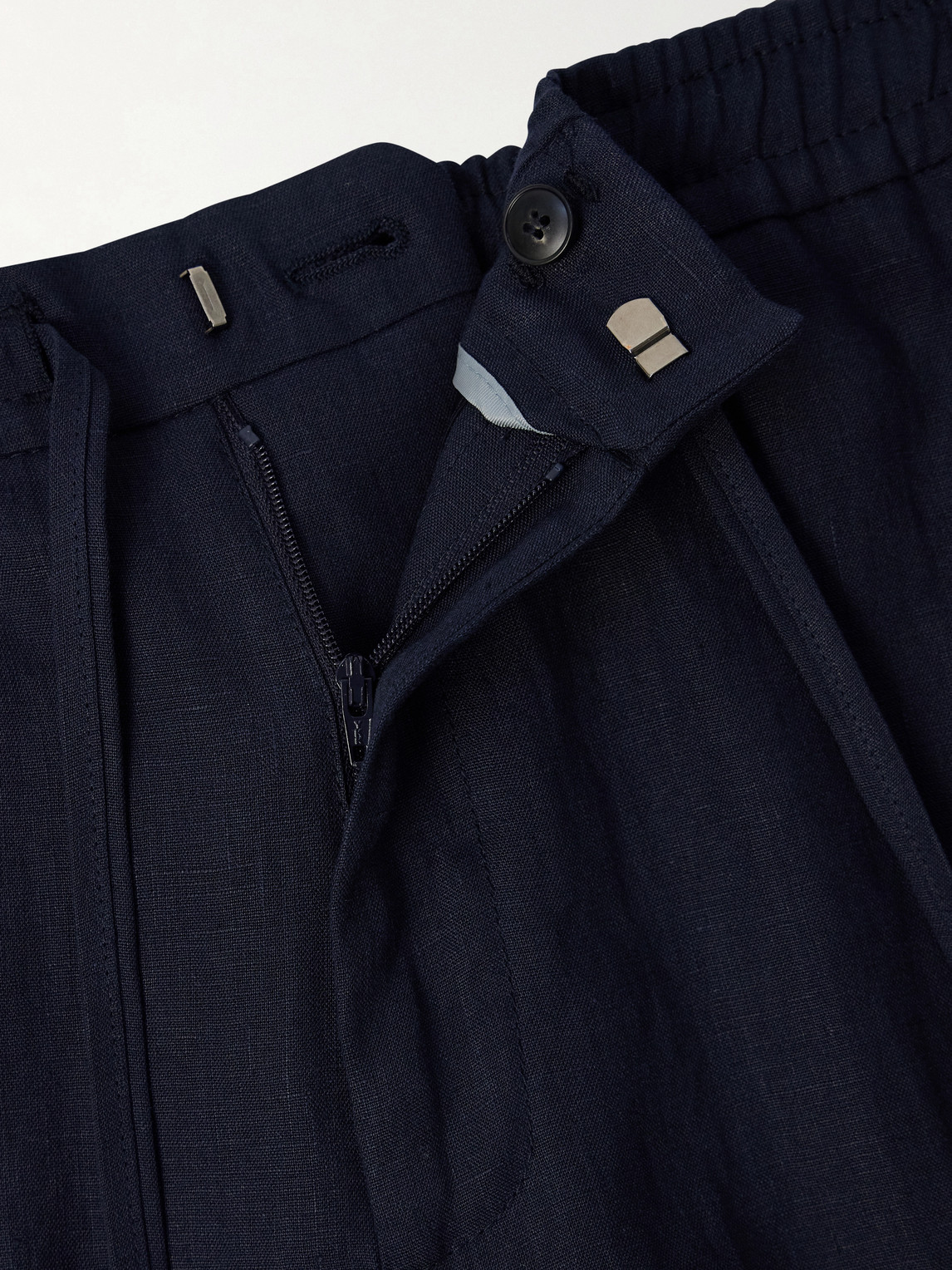 Straight-Leg Linen Trousers